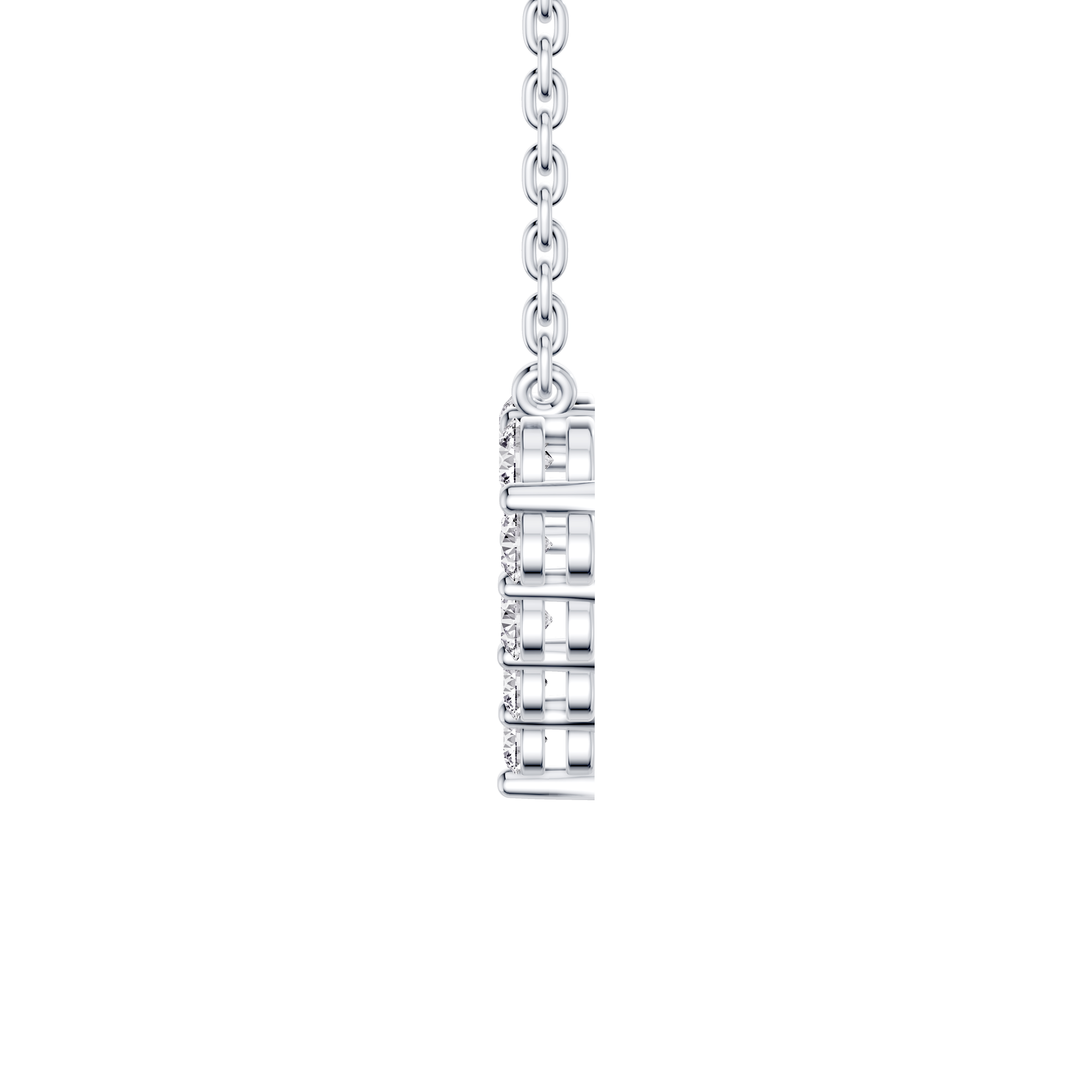 Floating Heart Lab Diamond Pendant