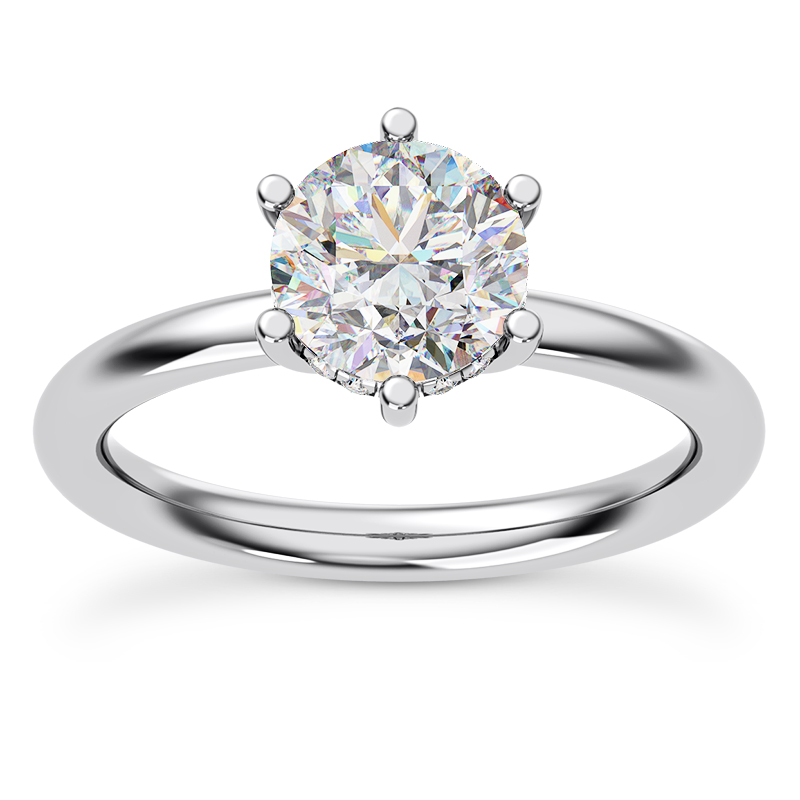 Vesper Hidden Halo Engagement Ring