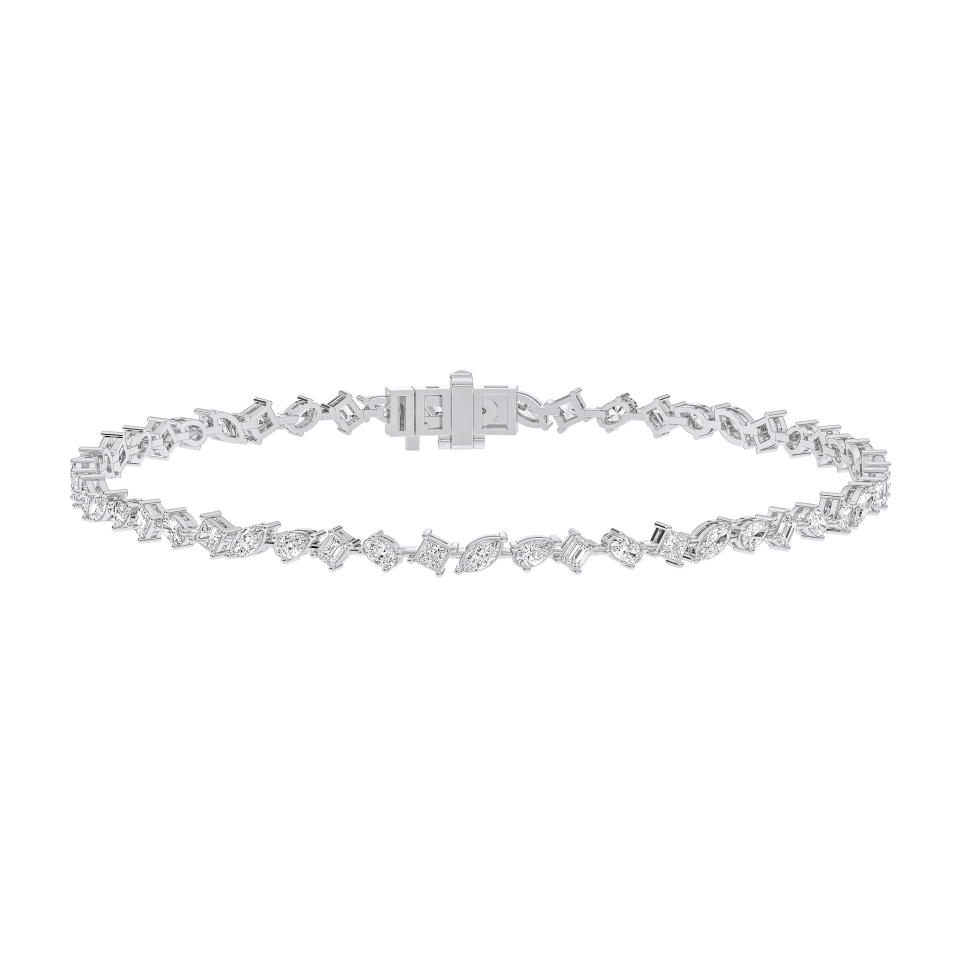 Zina Mixed Shape Diamond Bracelet