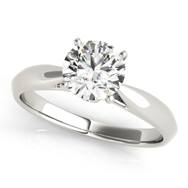 Camden Solitaire Engagement Ring With Peek A Boo Diamonds