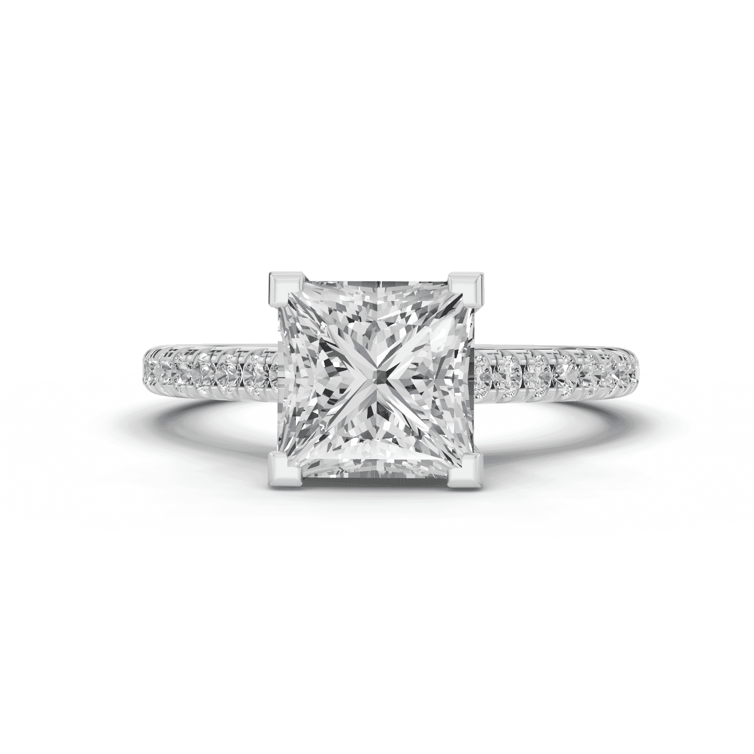 Tradition Hidden Halo Cathedral Pave Engagement Ring (.30ct. tw.)