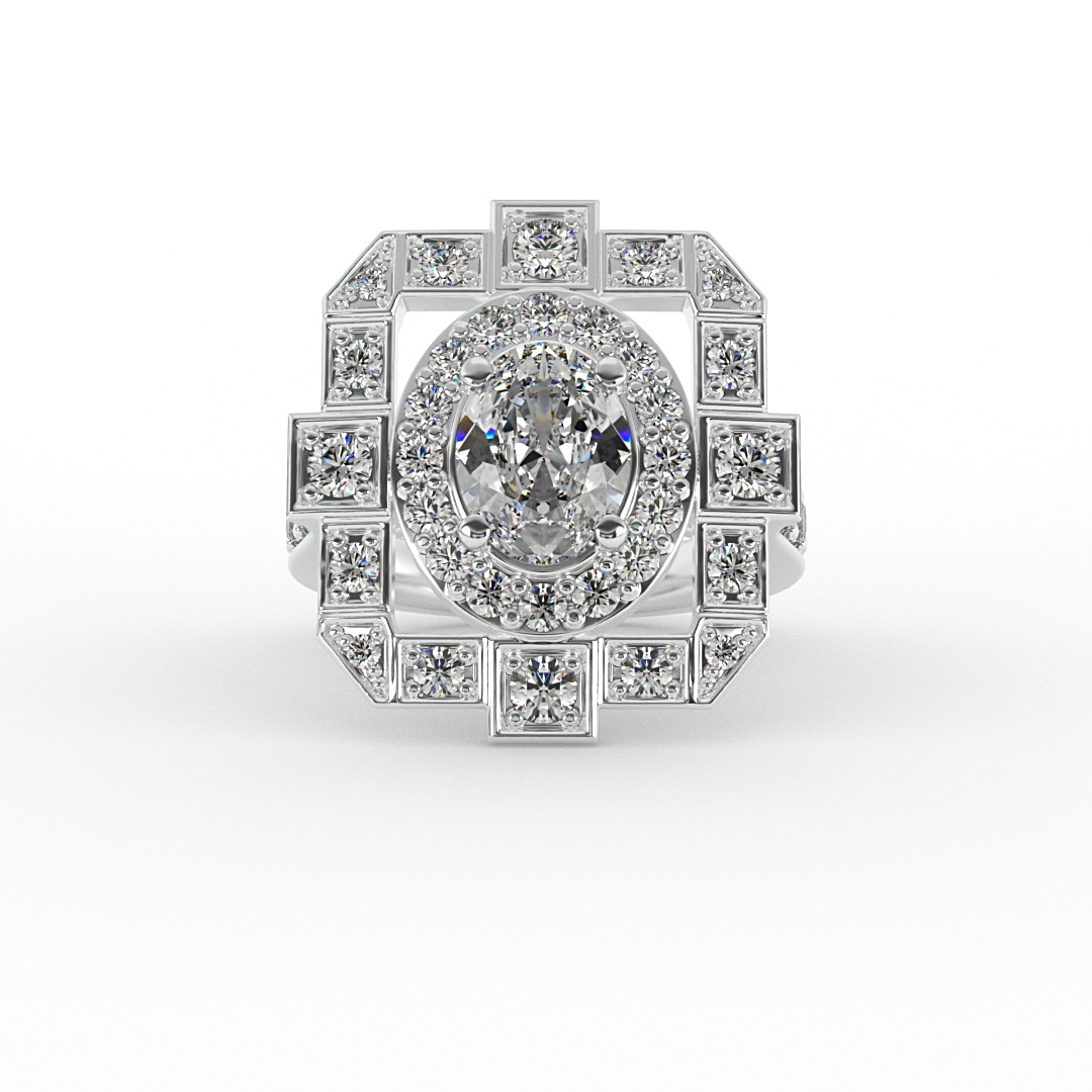 Everlee Halo Engagement Ring