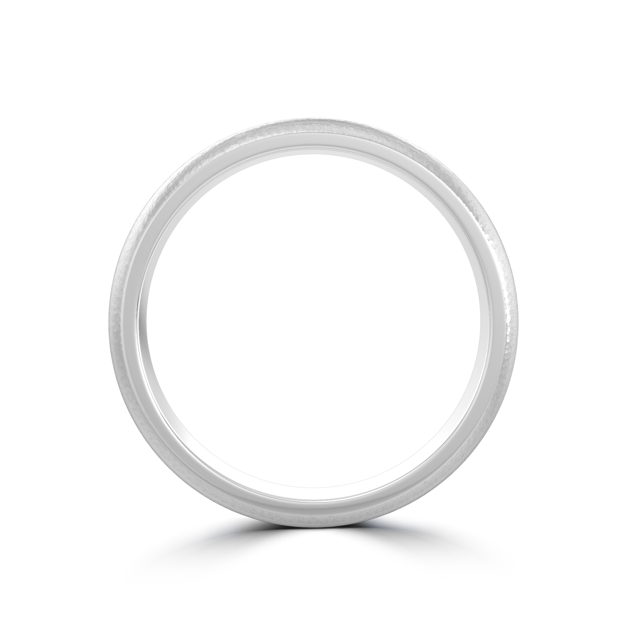 Hammered Satin Dome Comfort Fit Band (5mm)