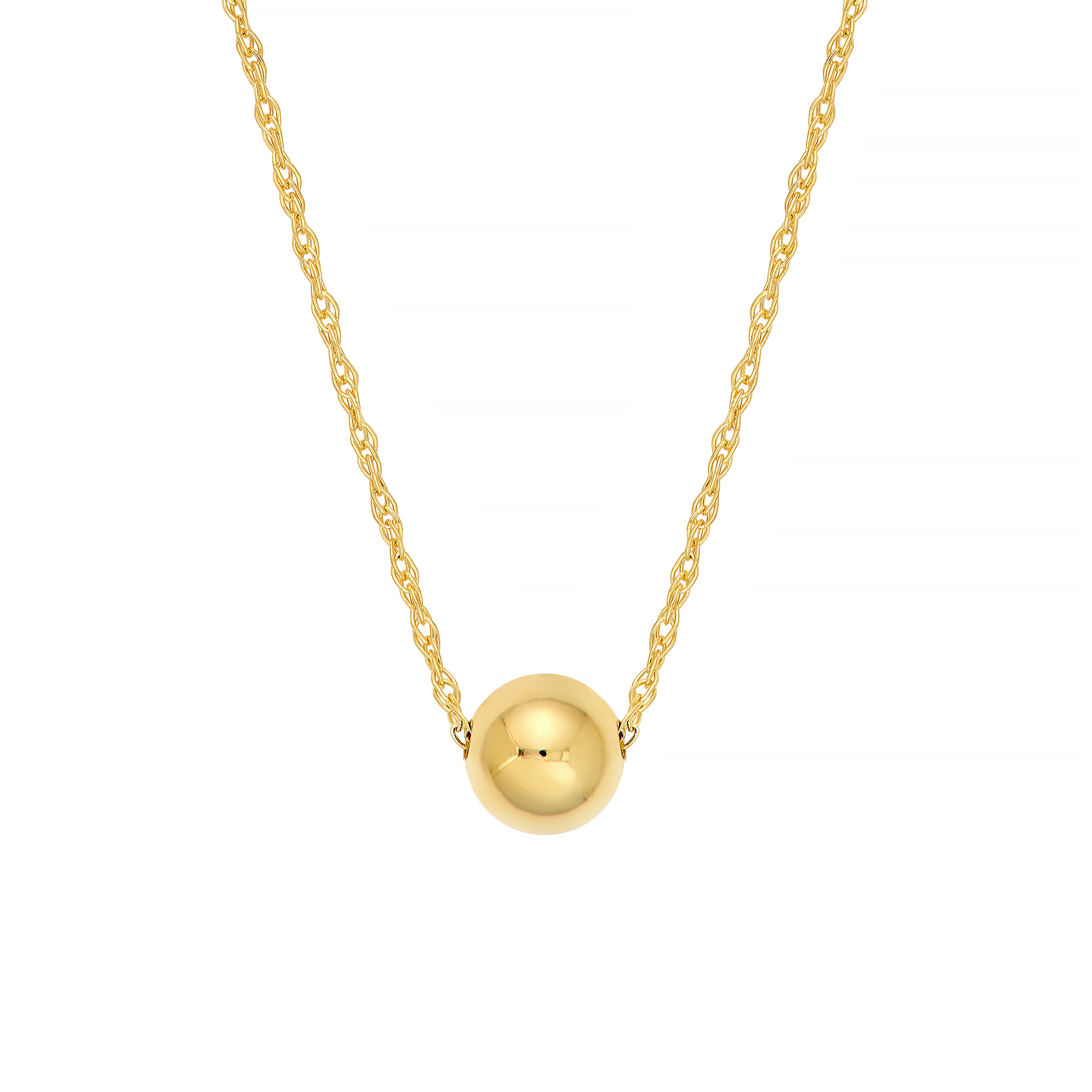 Minimalist Gold Bead Necklace
