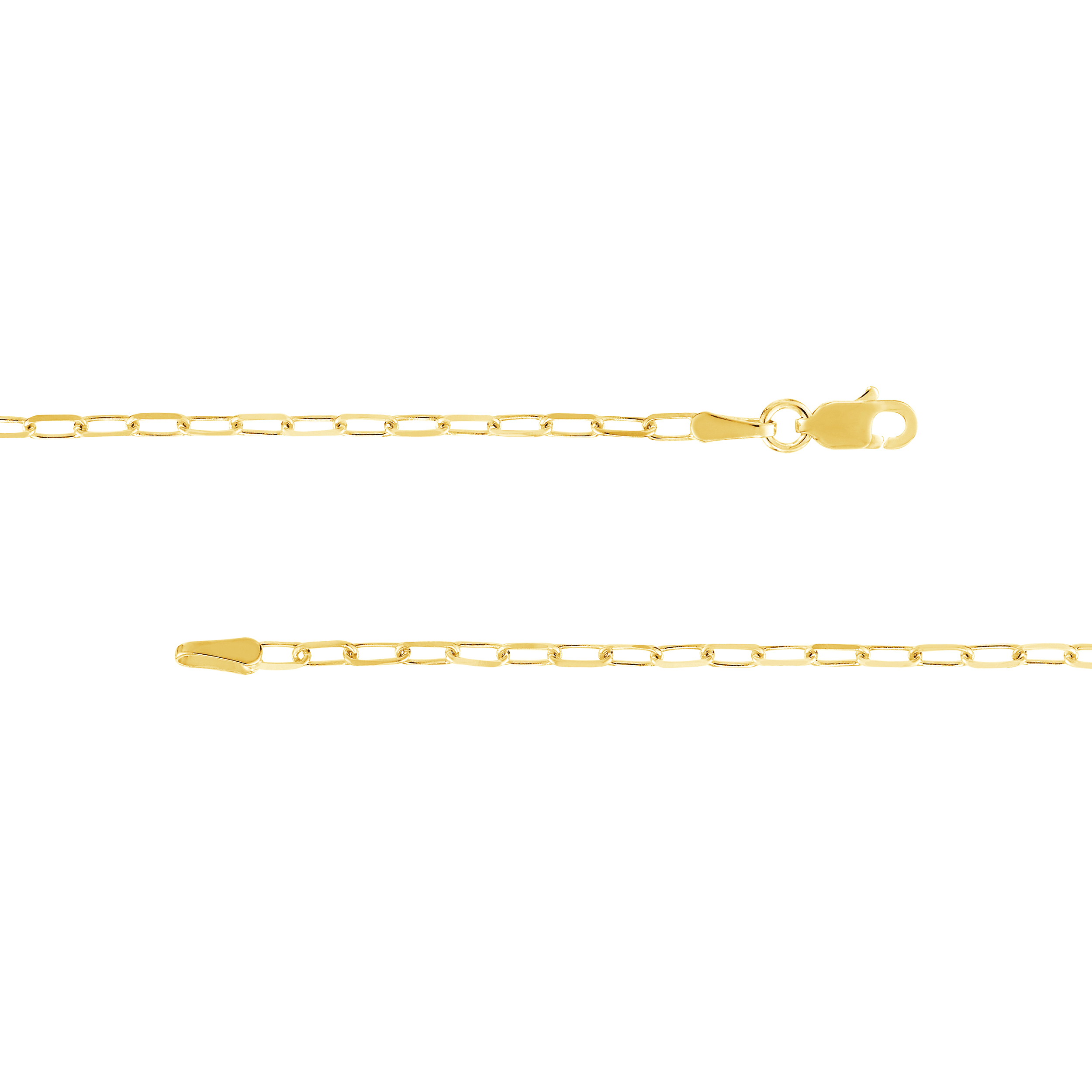 Paper Clip Chain Bracelet, 7.25 inches)