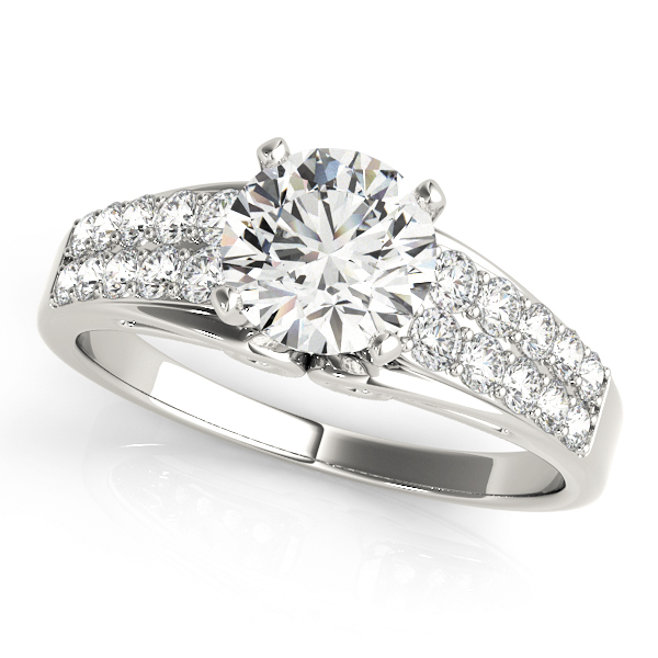 Sibyl French Pave Diamond Engagement Ring