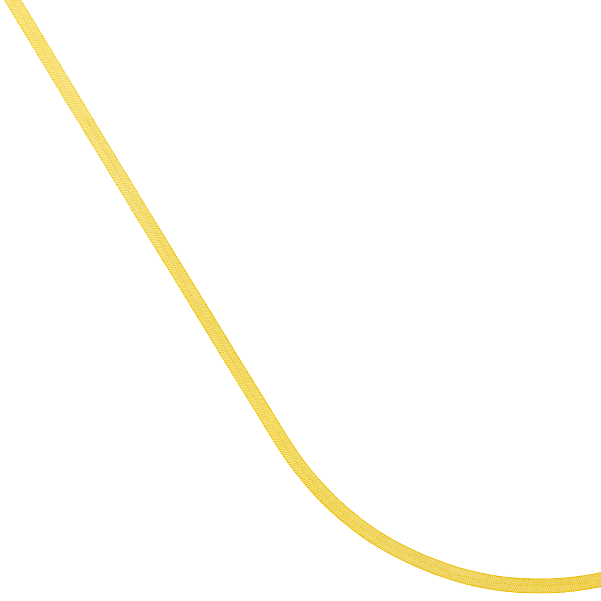 Herringbone Gold Necklace (2.7mm, 16 inches)