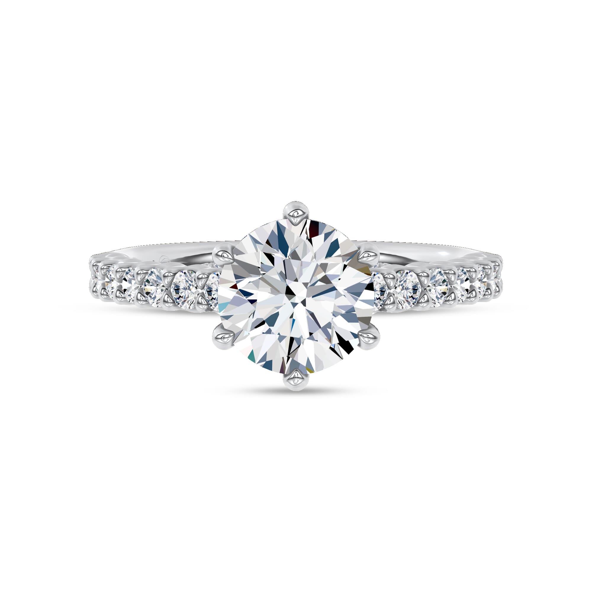 Sculpted Light Engagement Ring by Christian Siriano