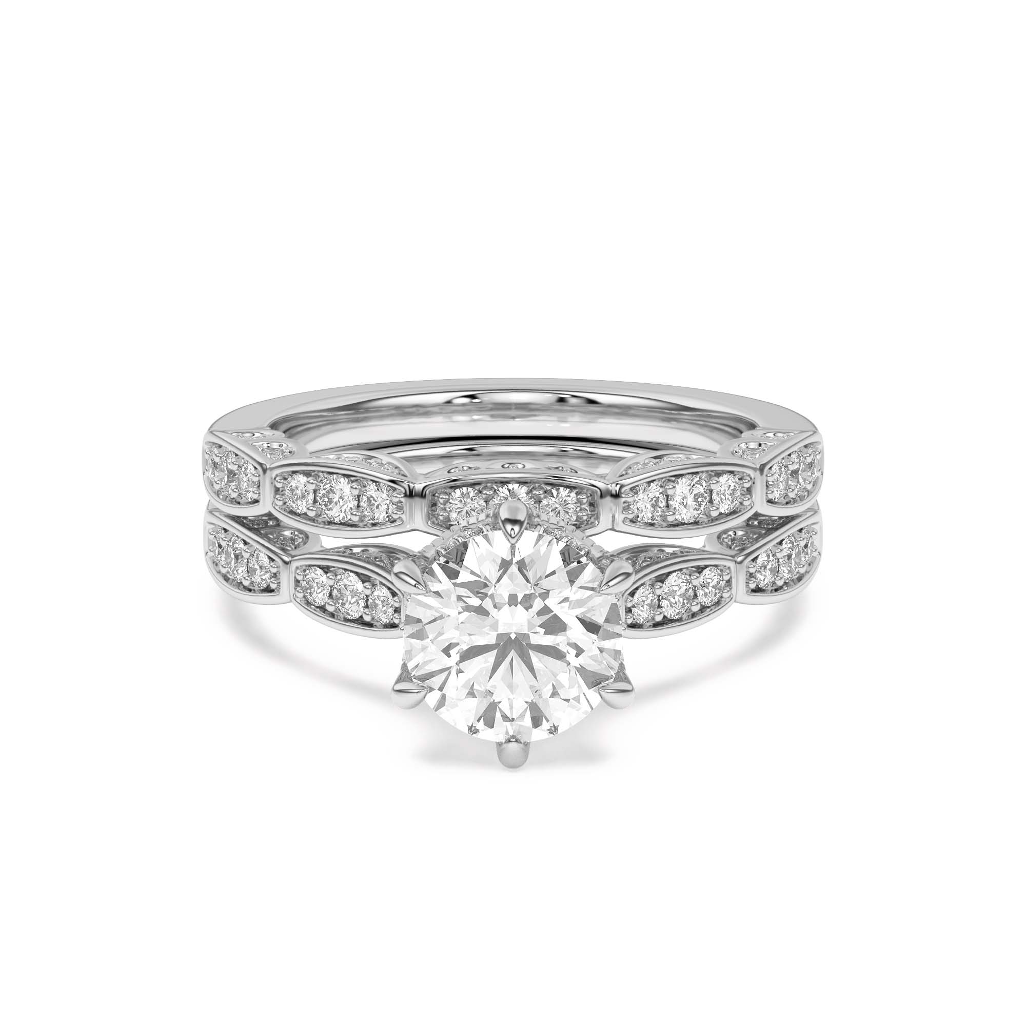 Aurelia Station-Set Pave Band