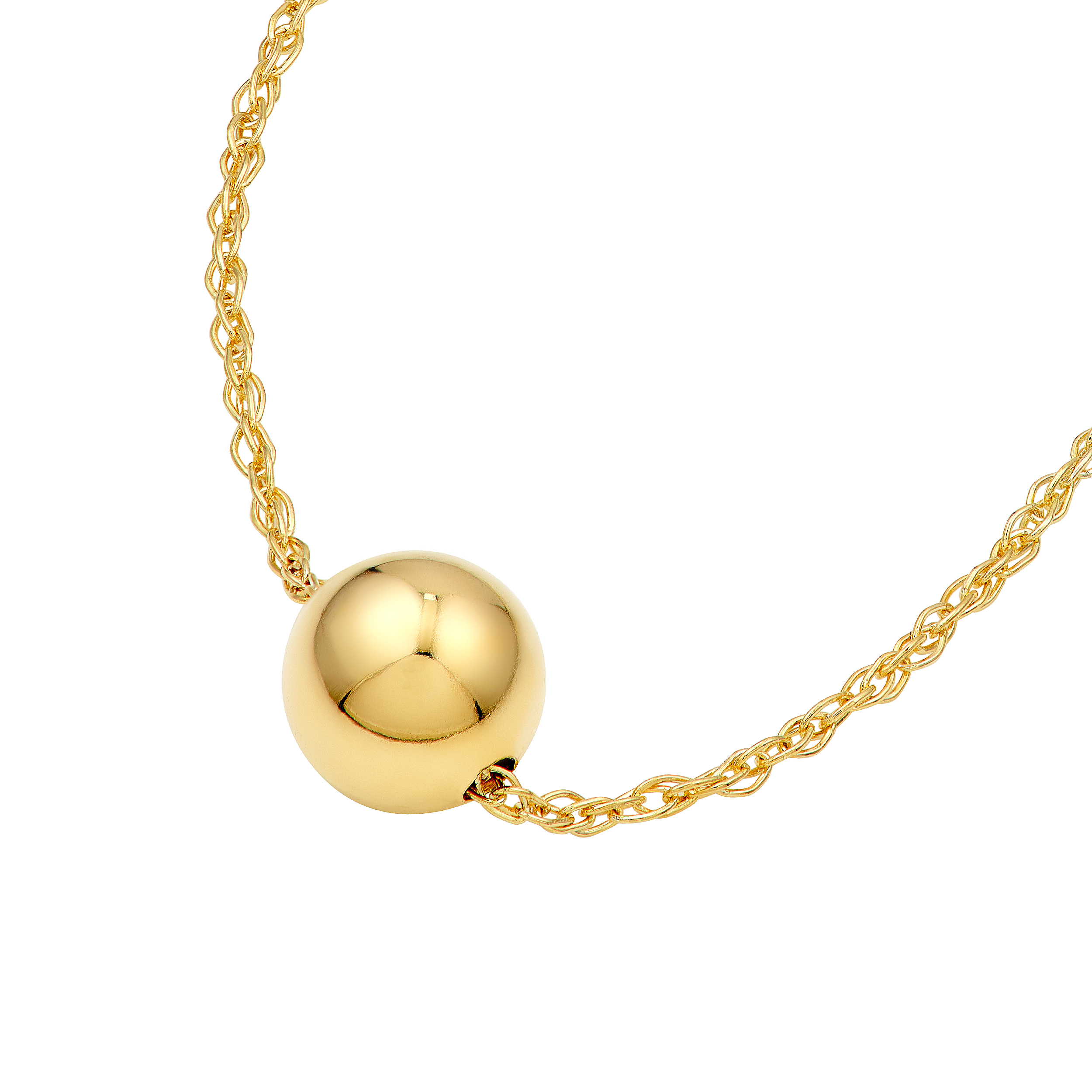 Minimalist Gold Bead Necklace