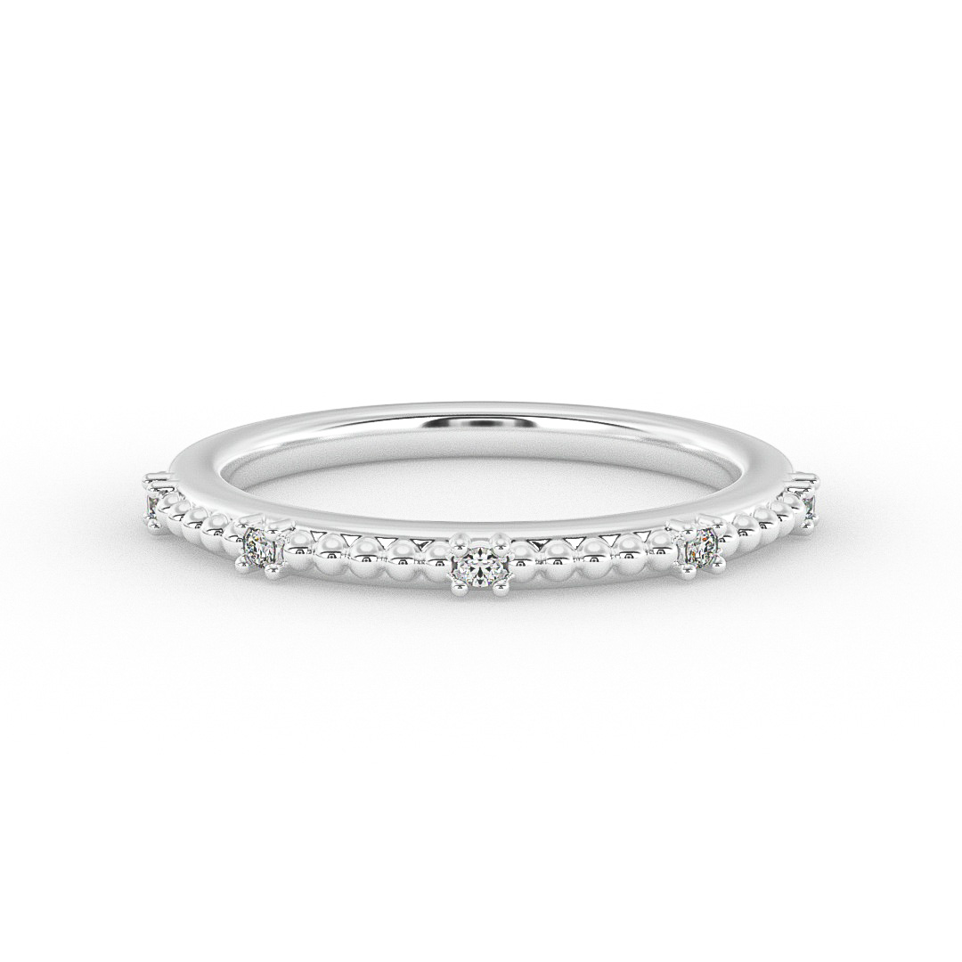 Ruby Bubble Diamond Band