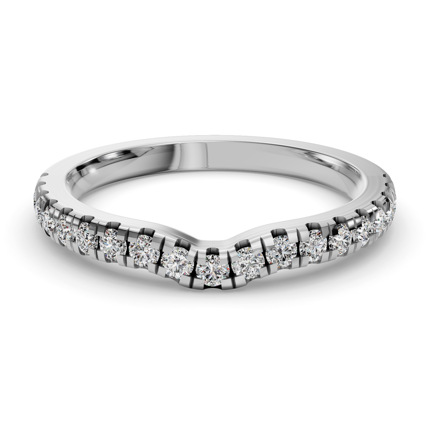 Bella Pave Contoured Band (2.2mm)