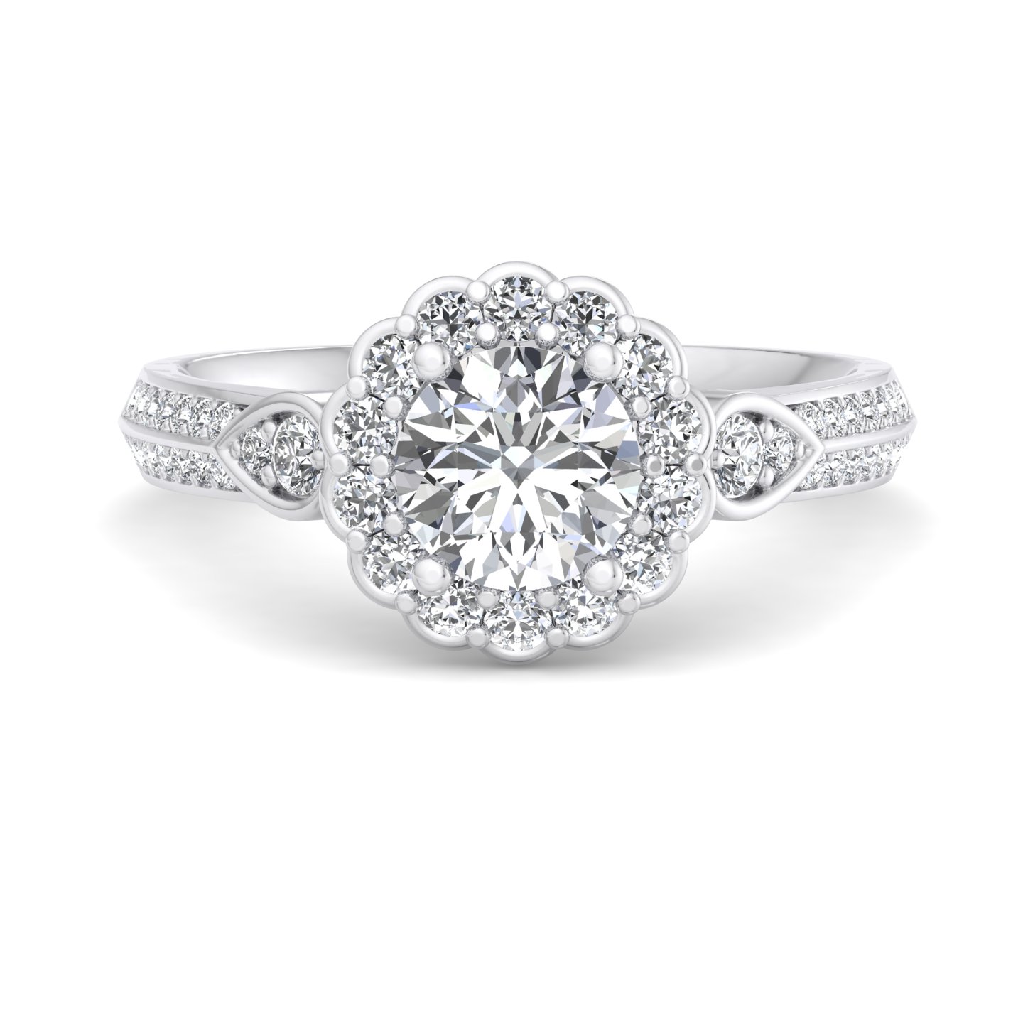 Phoenix Halo Wrap Engagement Ring