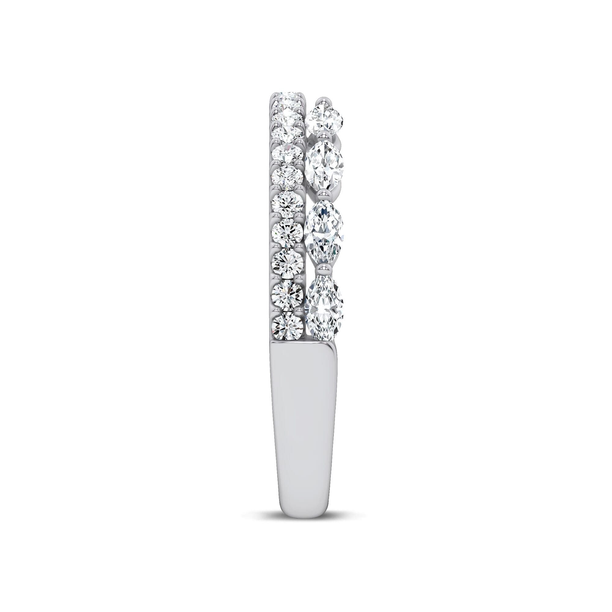 Ouvre Marquise Wrap Pave Band