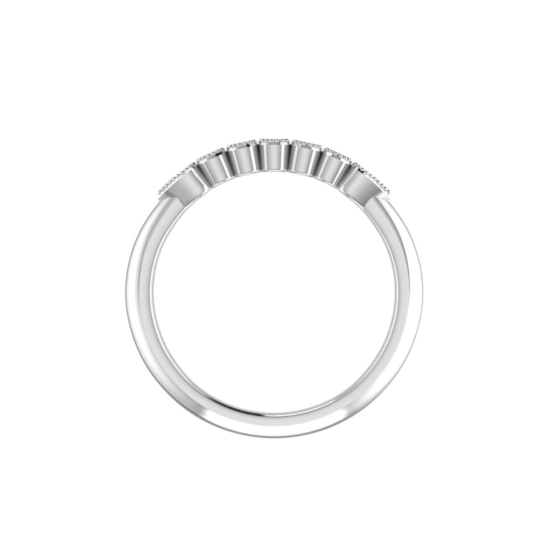 Serenity Milgrain Diamond Band