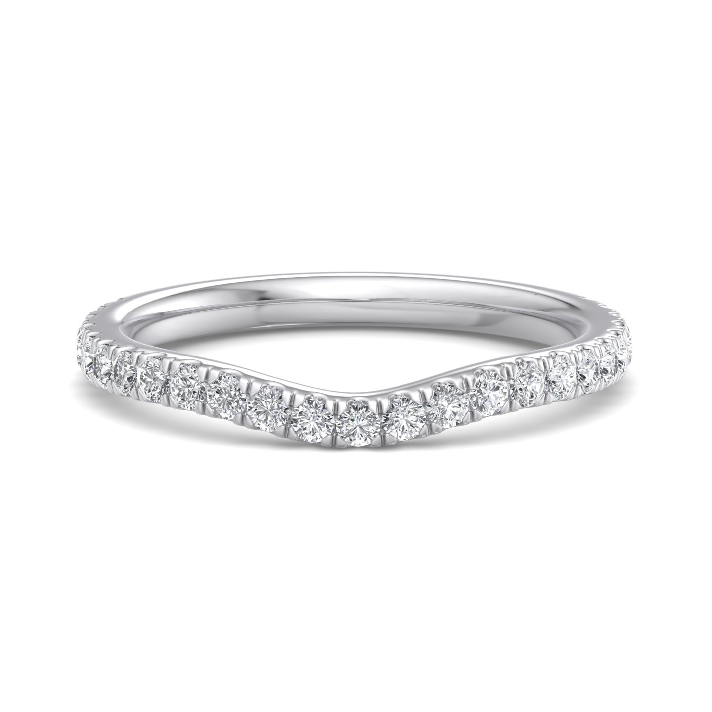 Kaitlyn Curved Pave Band