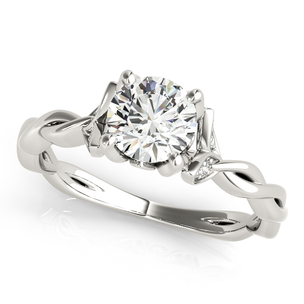 Jericho Nature Inspired Engagement Ring With Braided Band