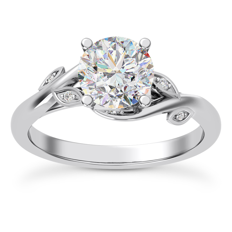 Mona Pave Vine Engagement Ring