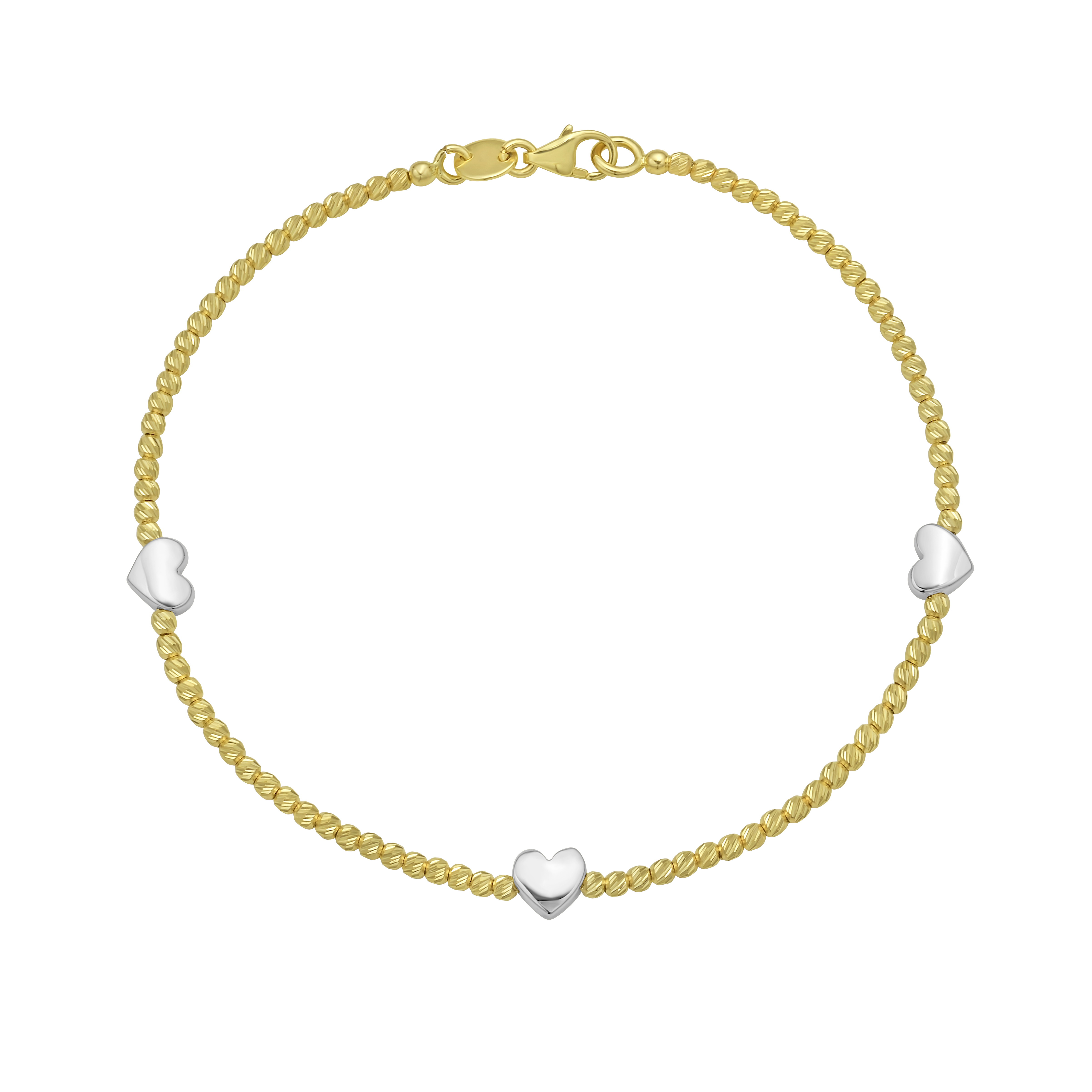 Heart Station Two-Tone Bracelet