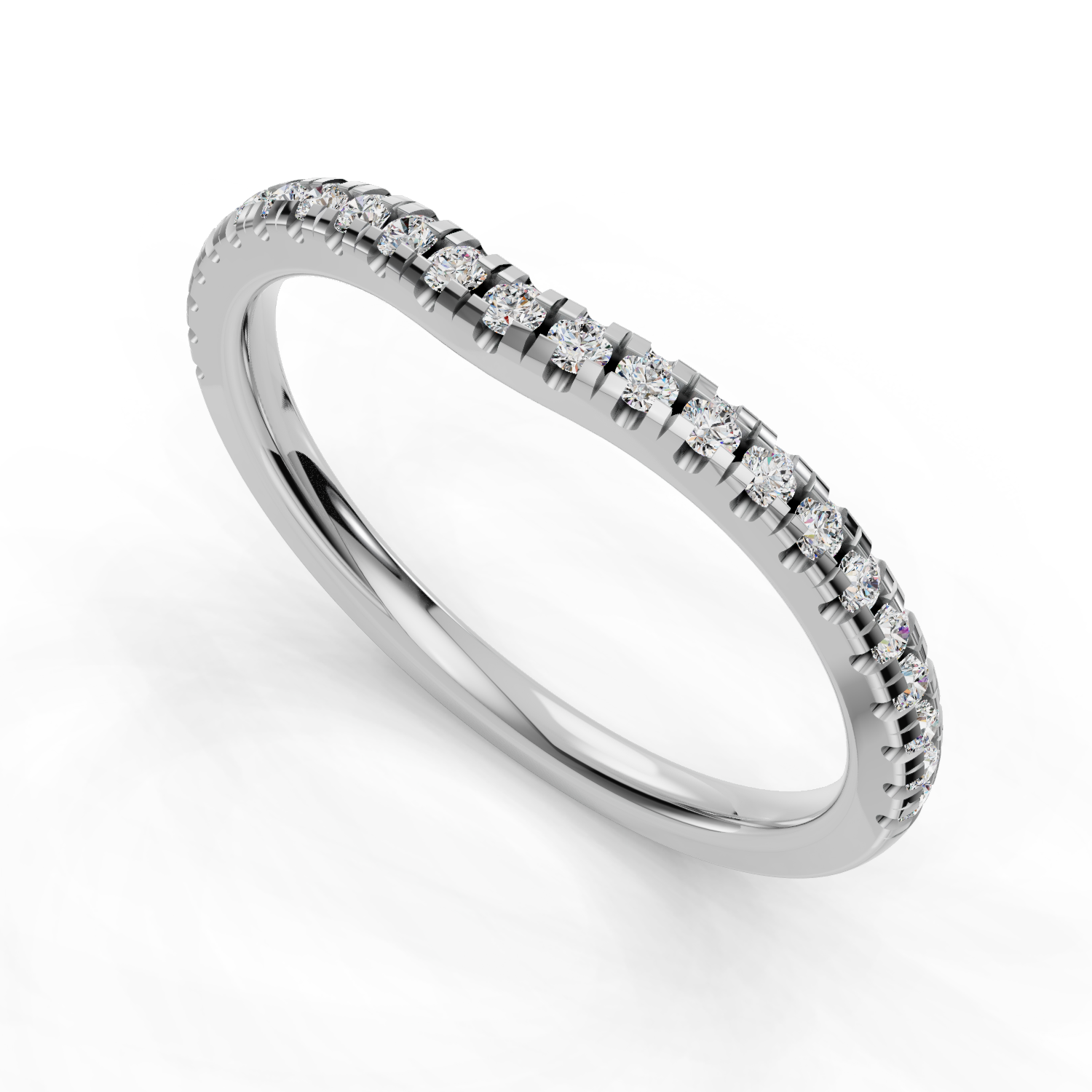 Remy Curved Pave Band