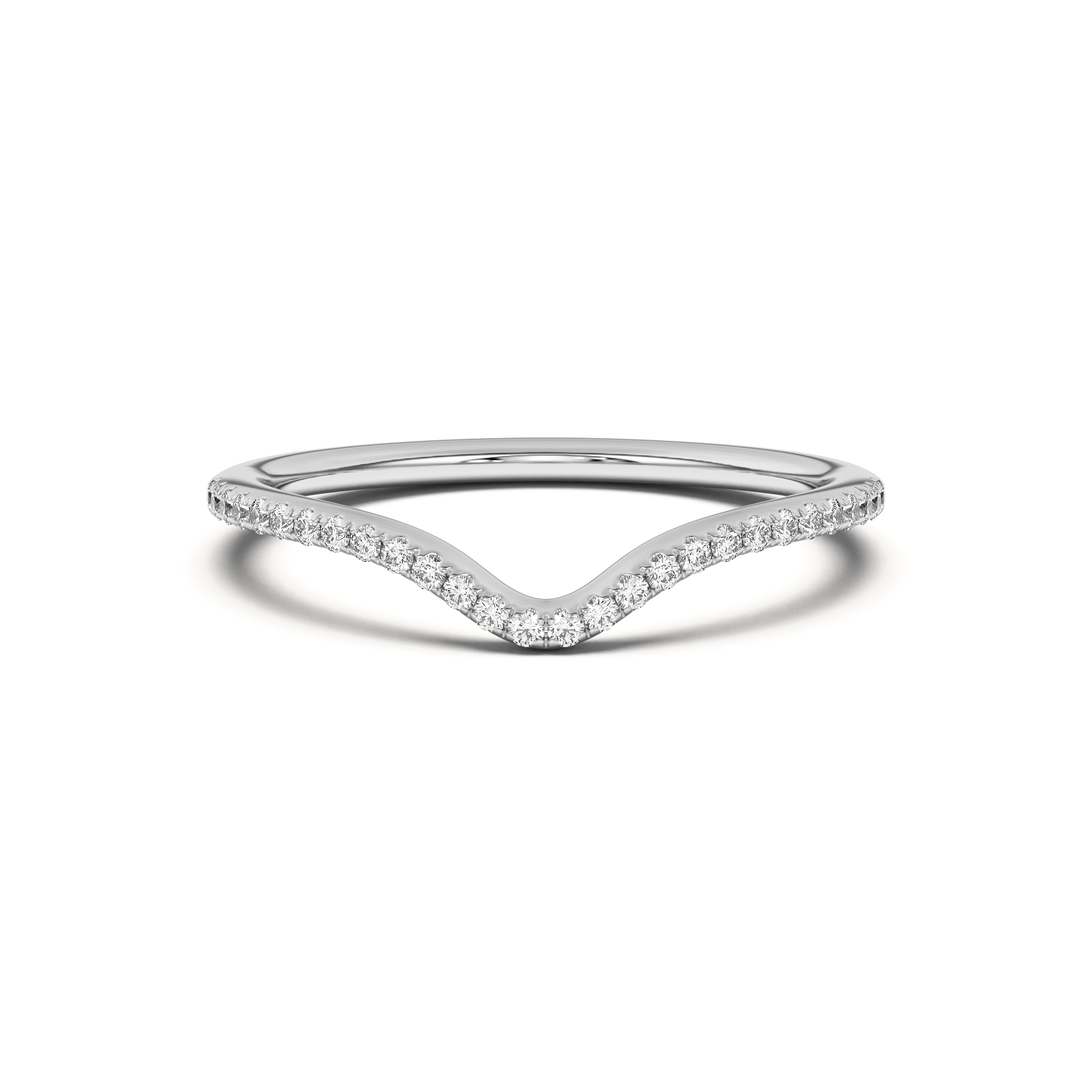 Andra Curved Pave Band