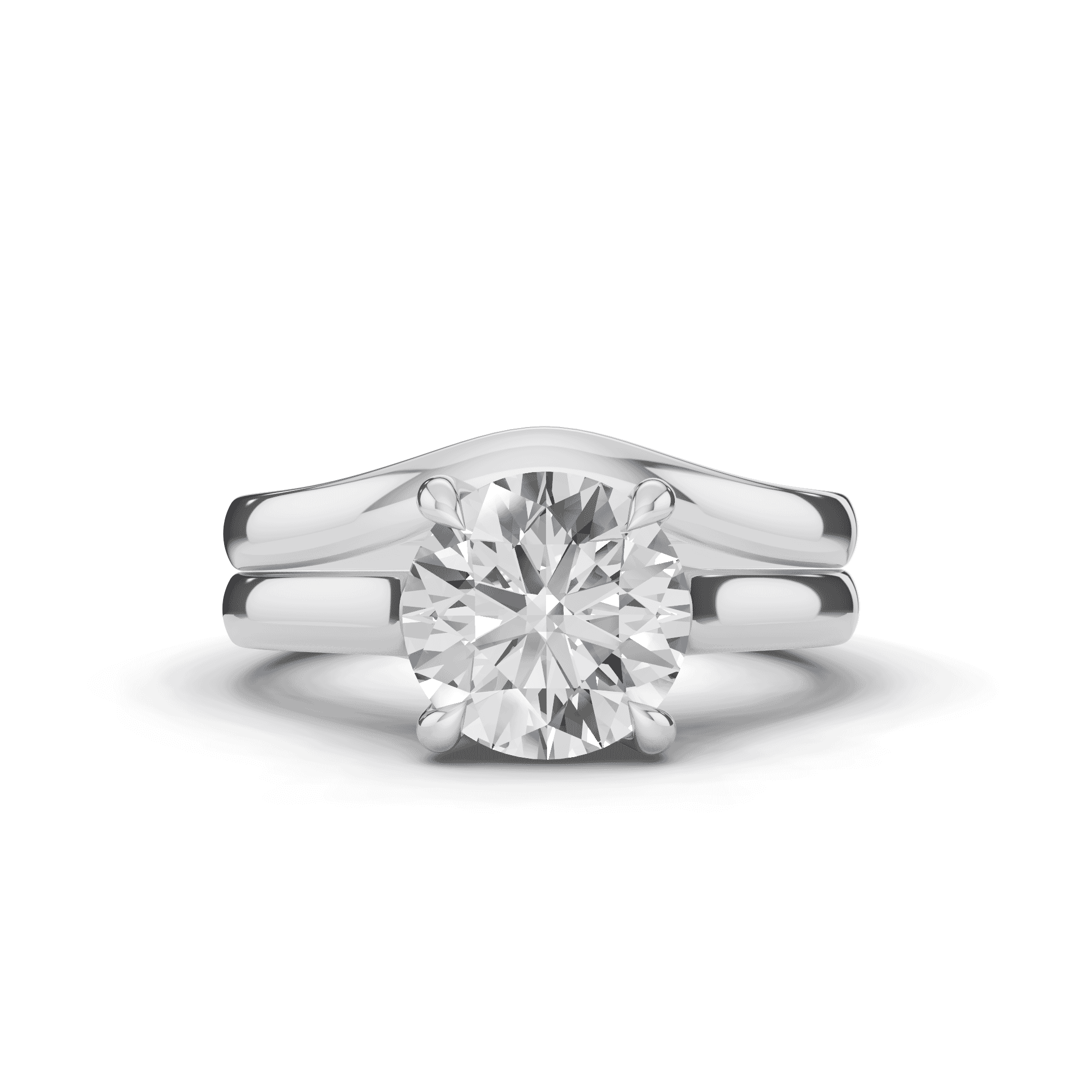 Tradition Euroshank Trellis Solitaire Engagement Ring