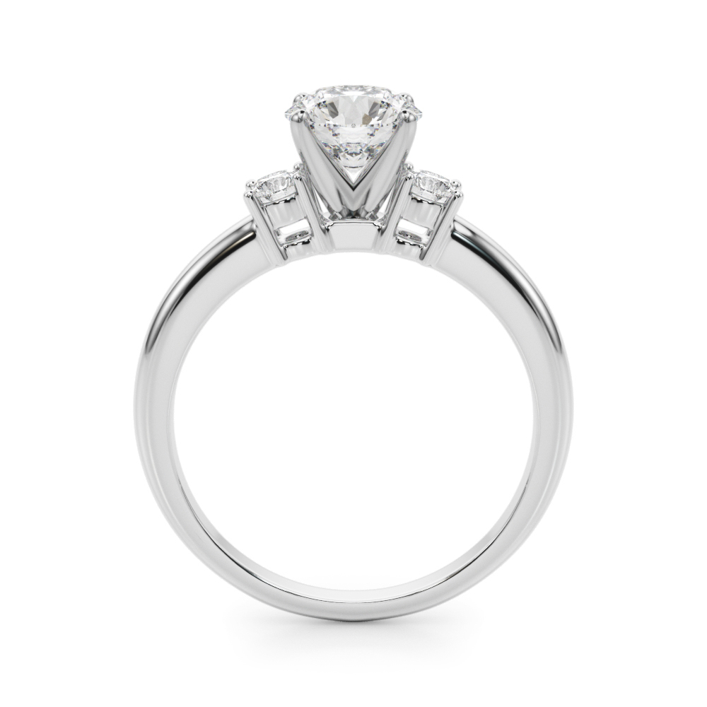 Aila Three Stone Diamond Engagement Ring