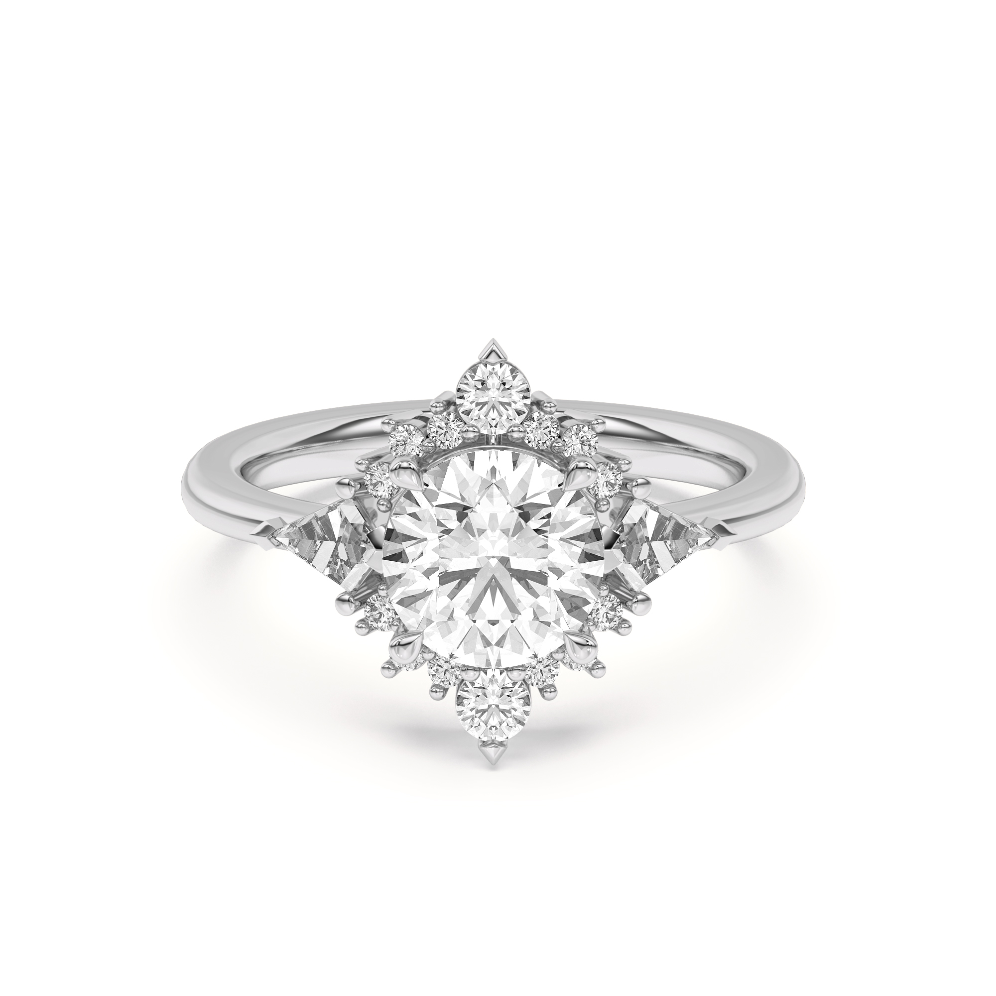 Steph Kite Halo Engagement Ring
