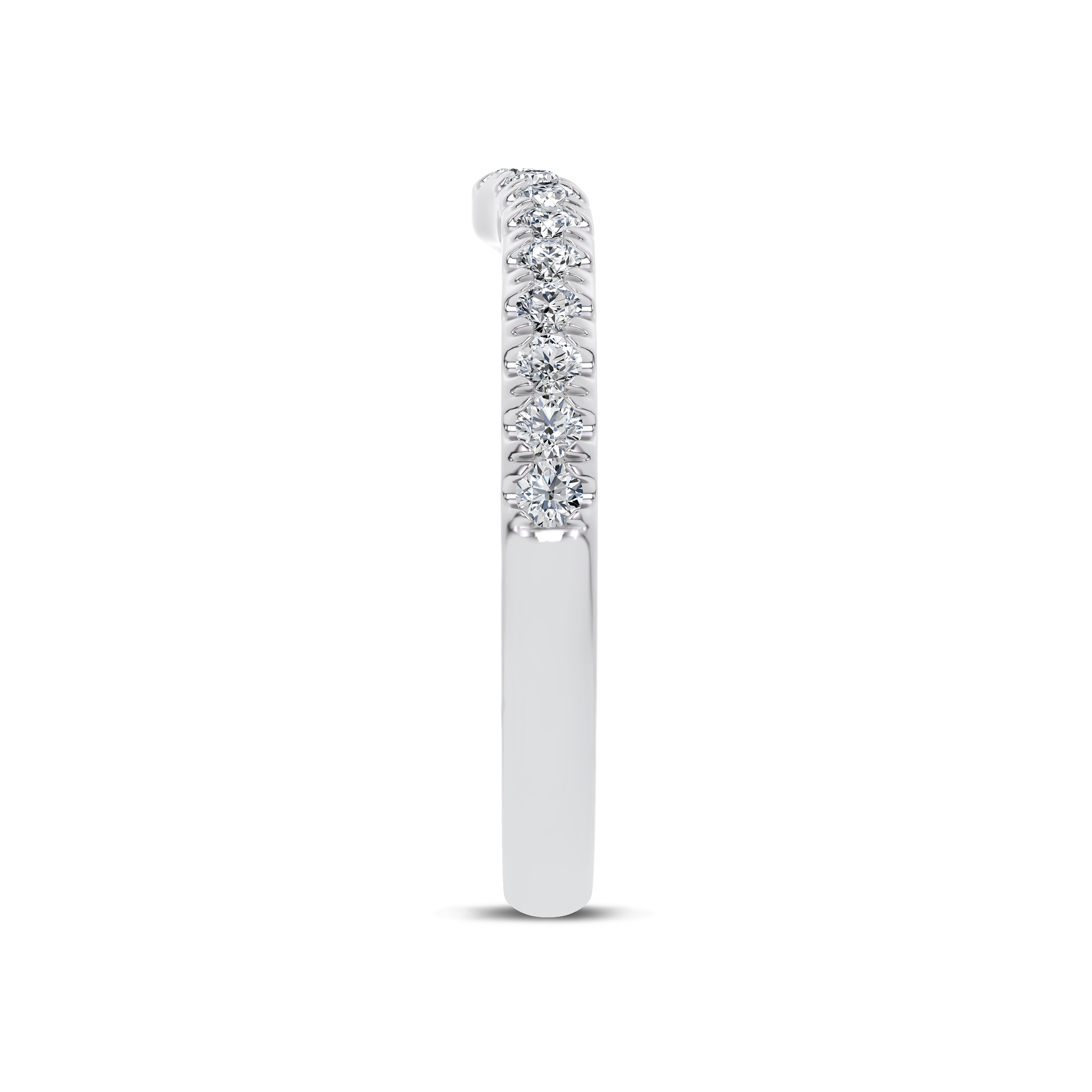 Alexandra Curved Pave Band