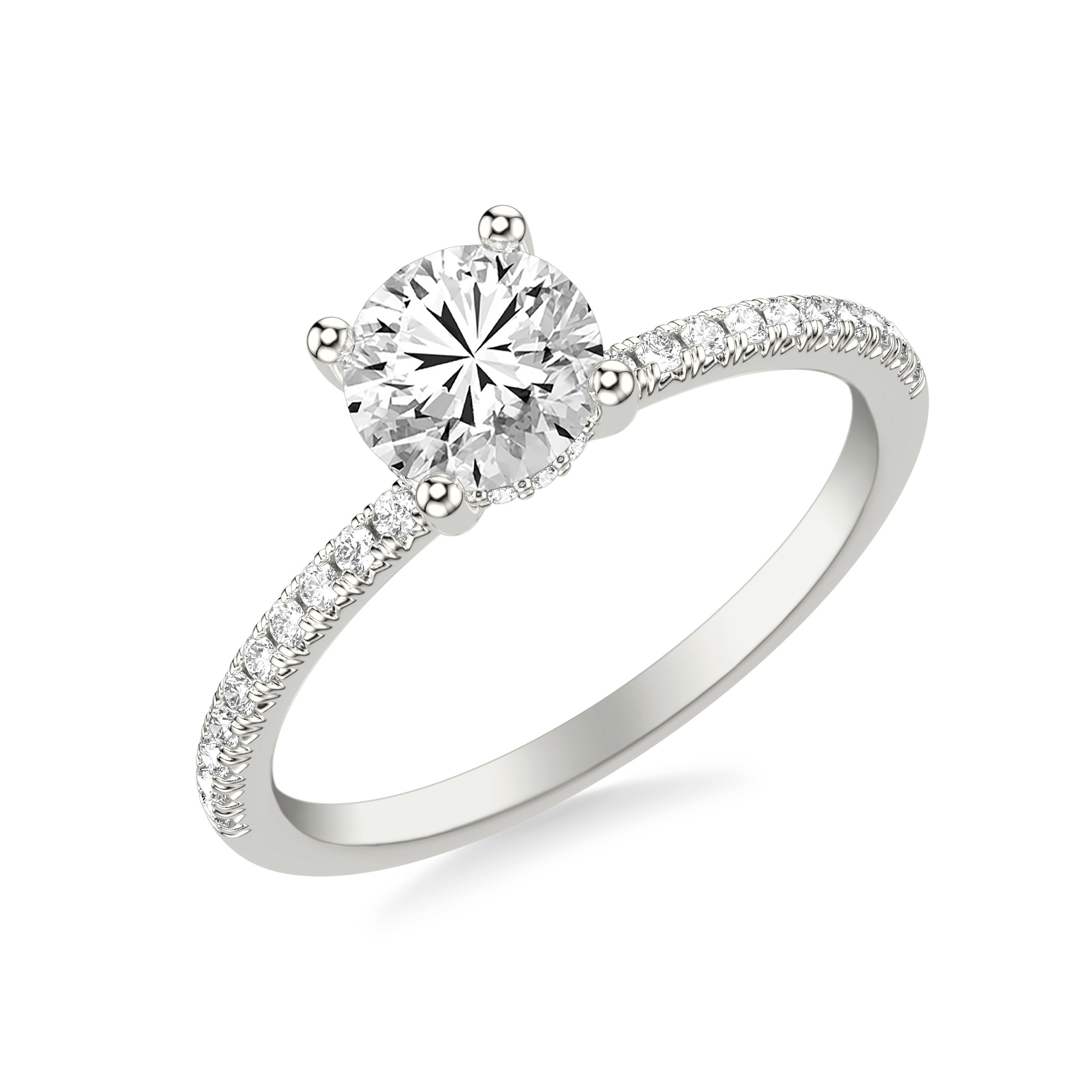 Greta Hidden Halo Engagement Ring