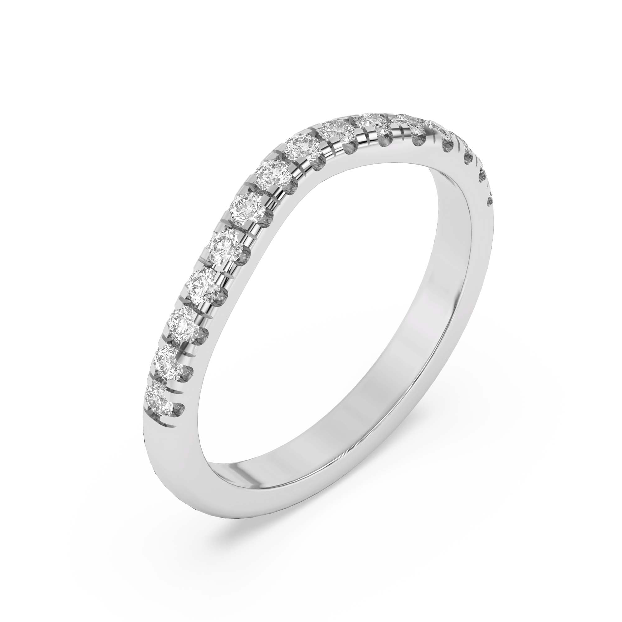 Petalo Pave Curved Band
