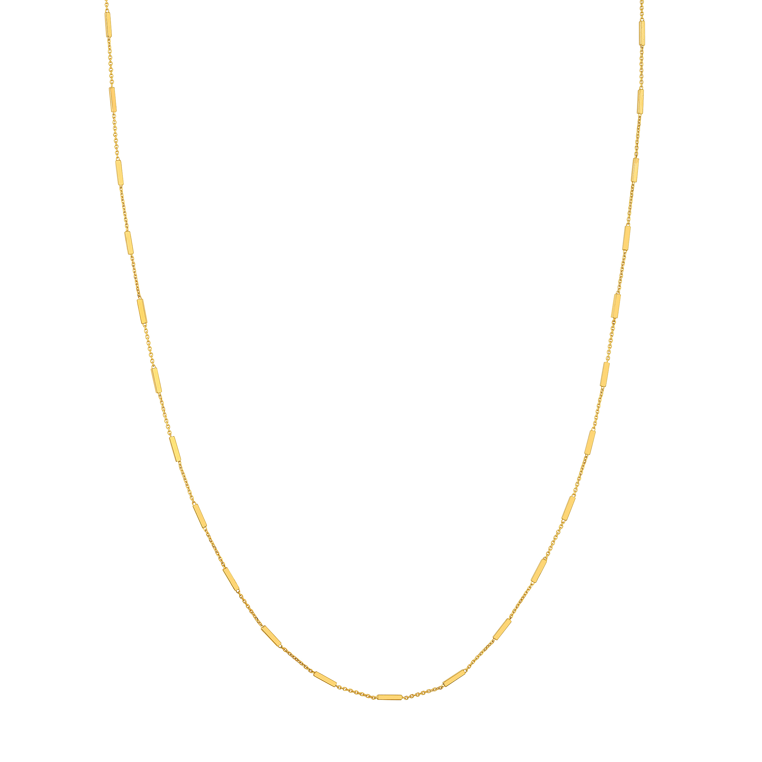 Bar Station Gold Necklace