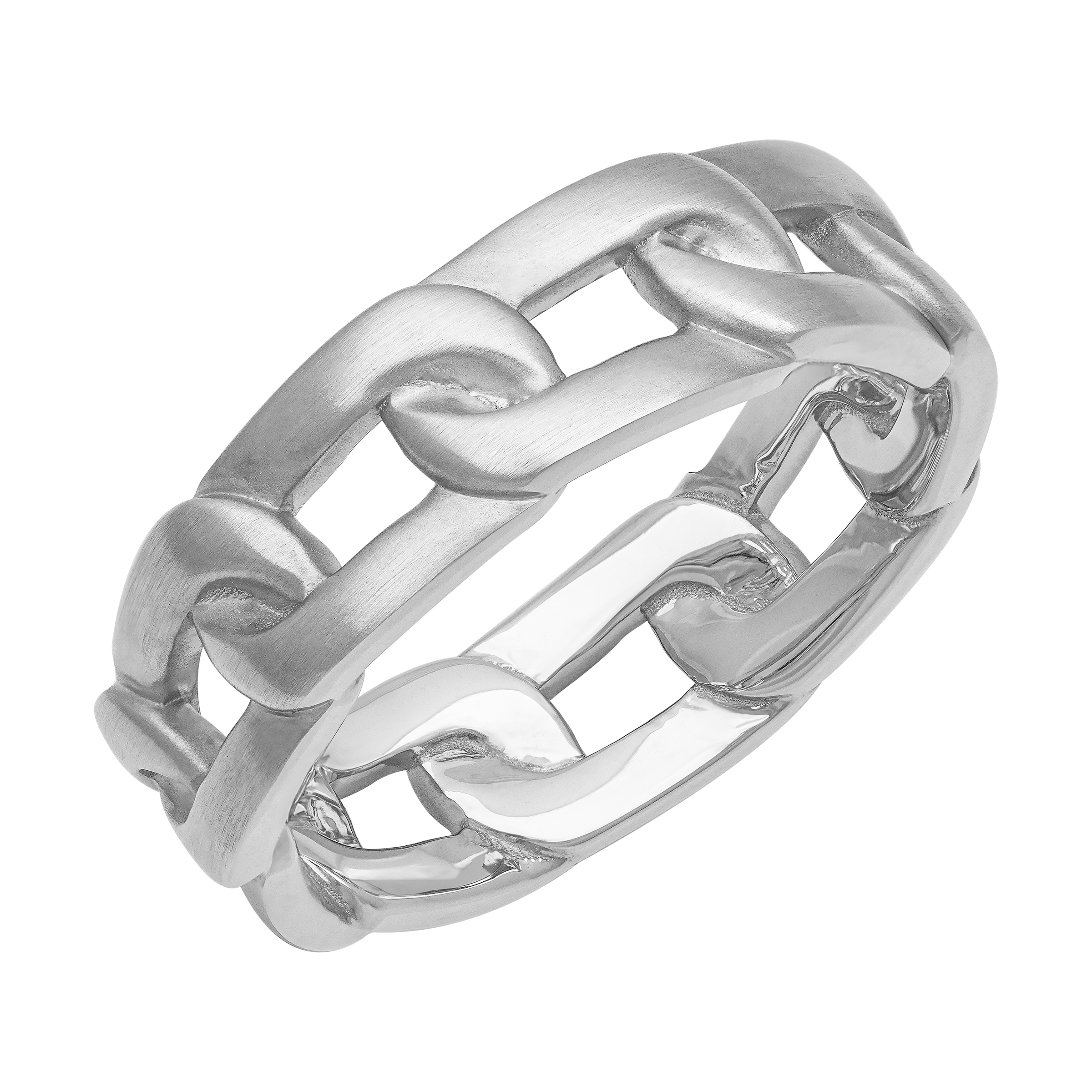 Brushed Horizontal Link Band (7mm)