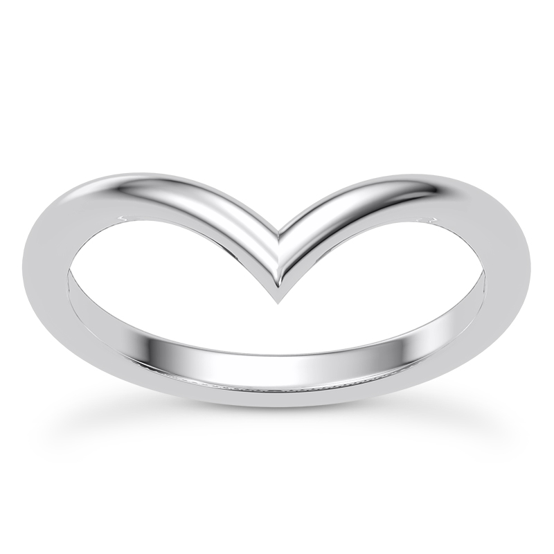 Bernice Chevron Polished Band
