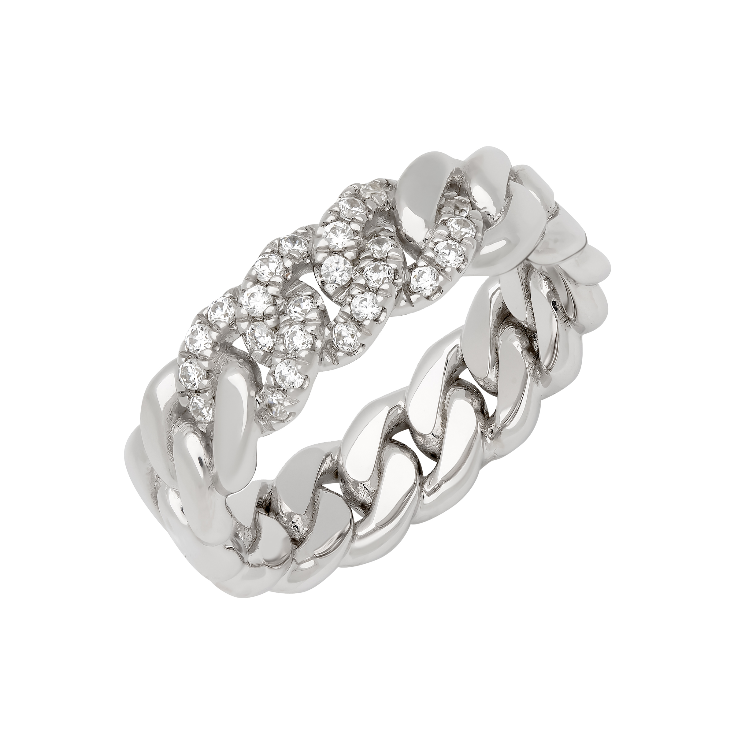 Cuban Link Diamond Band (7mm)