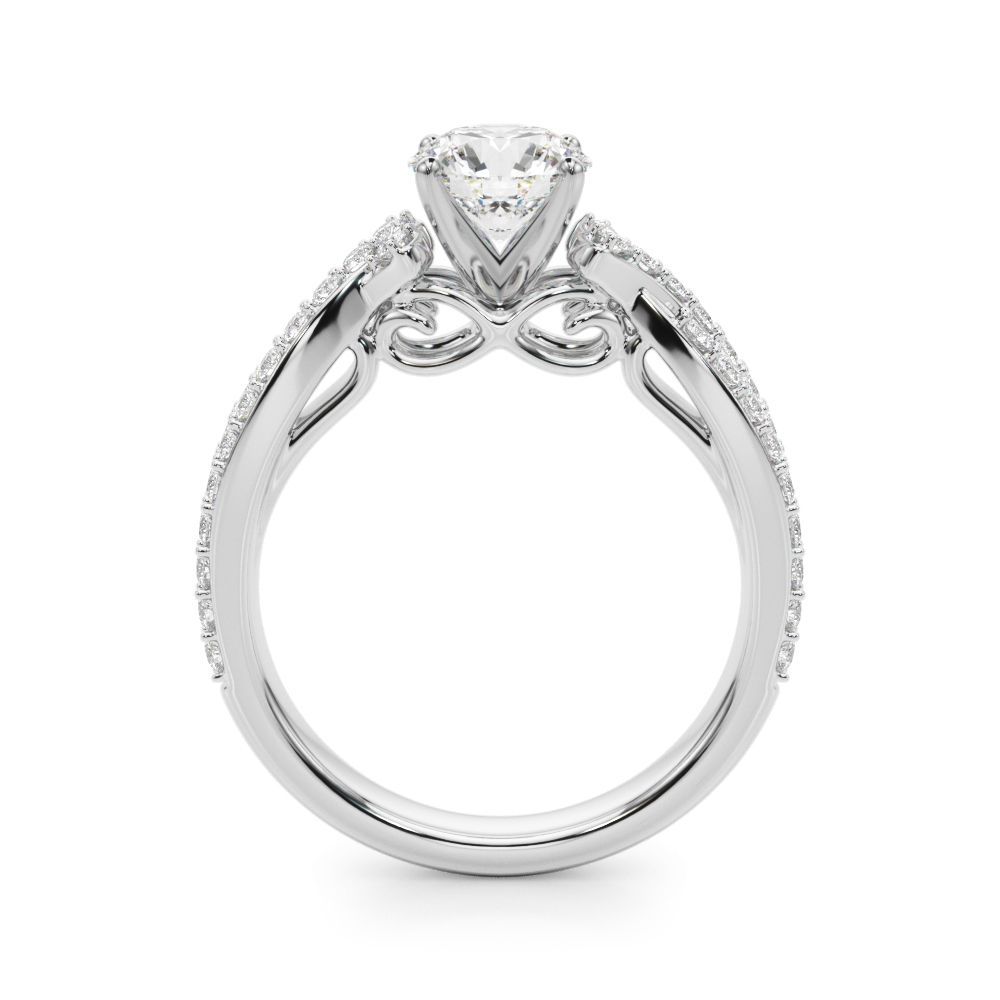 Coralia Pave Diamond Engagement Ring