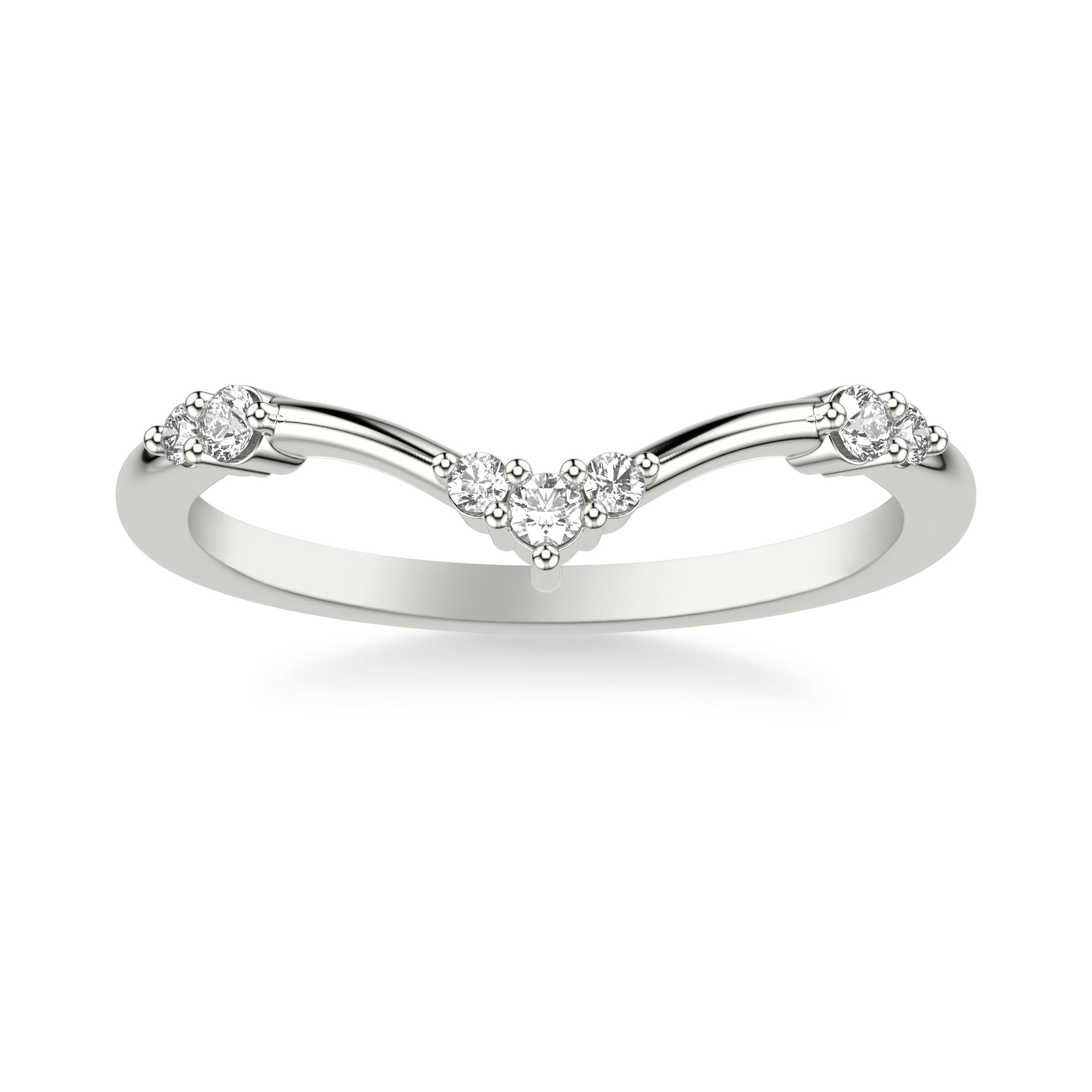 Dove Diamond Wedding Band