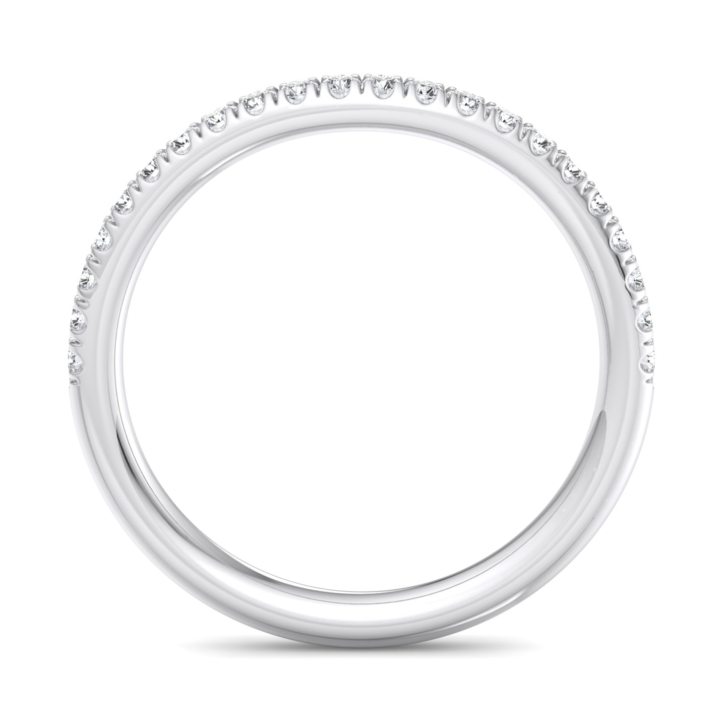 Ellis Curved Pave Band
