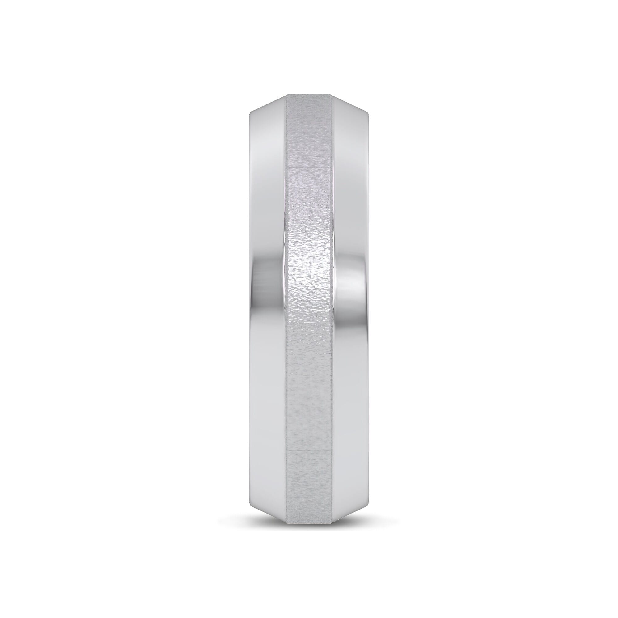 Mixed Textured Beveled Edge Band (7mm)
