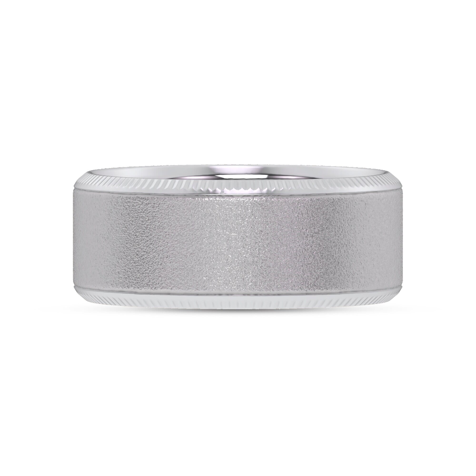 Mixed Textured Coin Edge Band (9mm)
