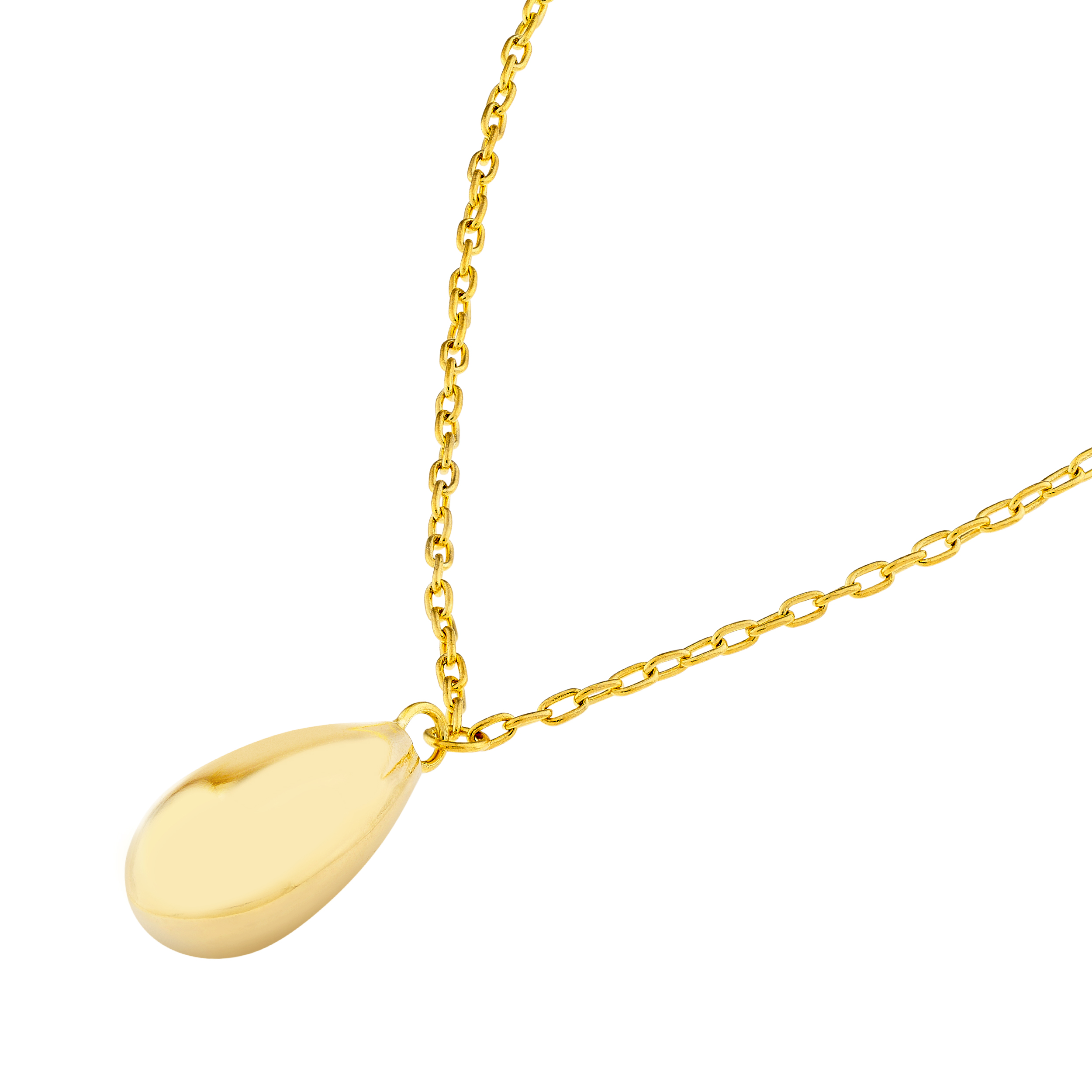 Teardrop Gold Necklace
