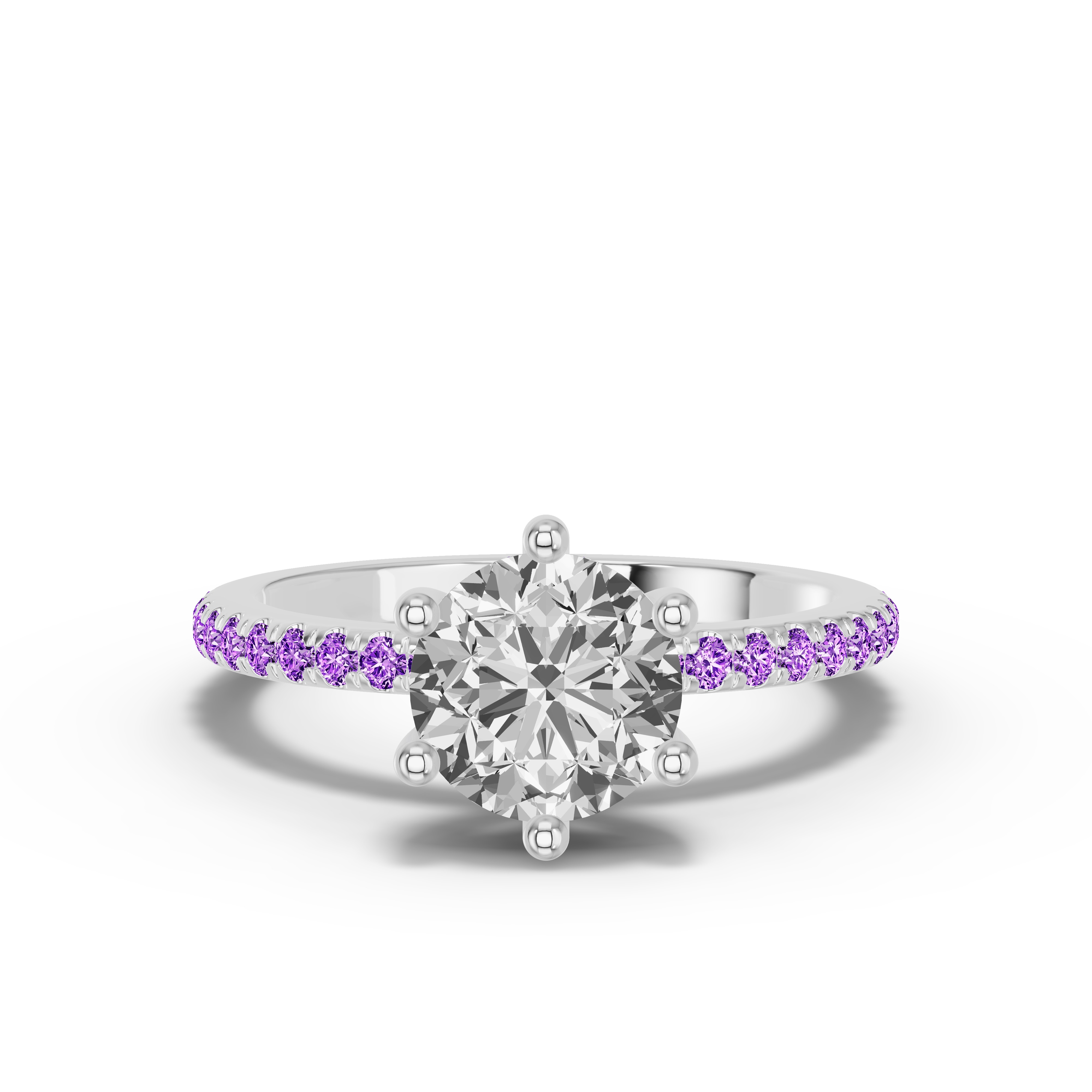 Chroma Amethyst Engagement Ring
