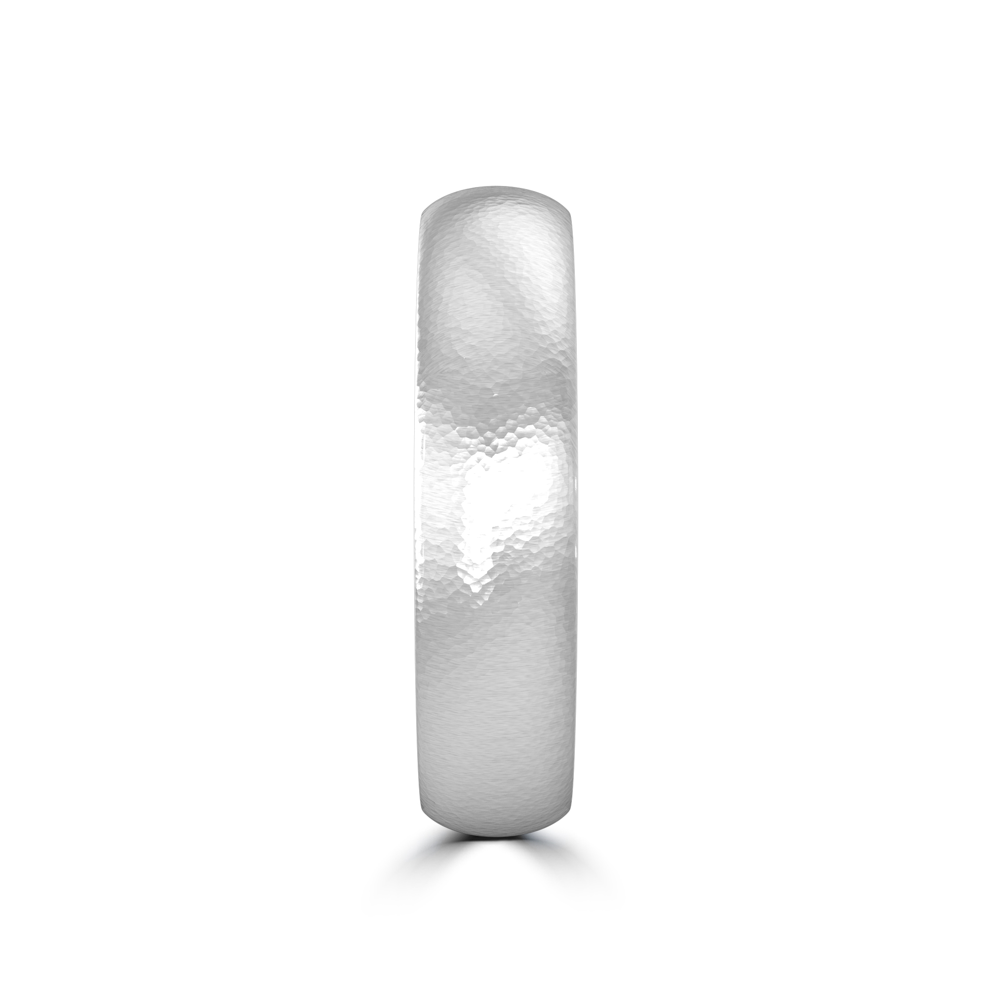 Hammered Satin Dome Comfort Fit Band (5mm)