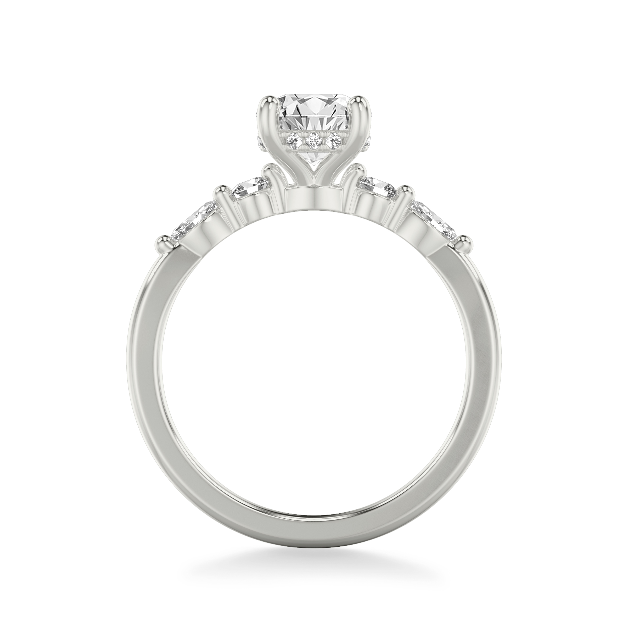 Deirdre Hidden Halo Engagement Ring