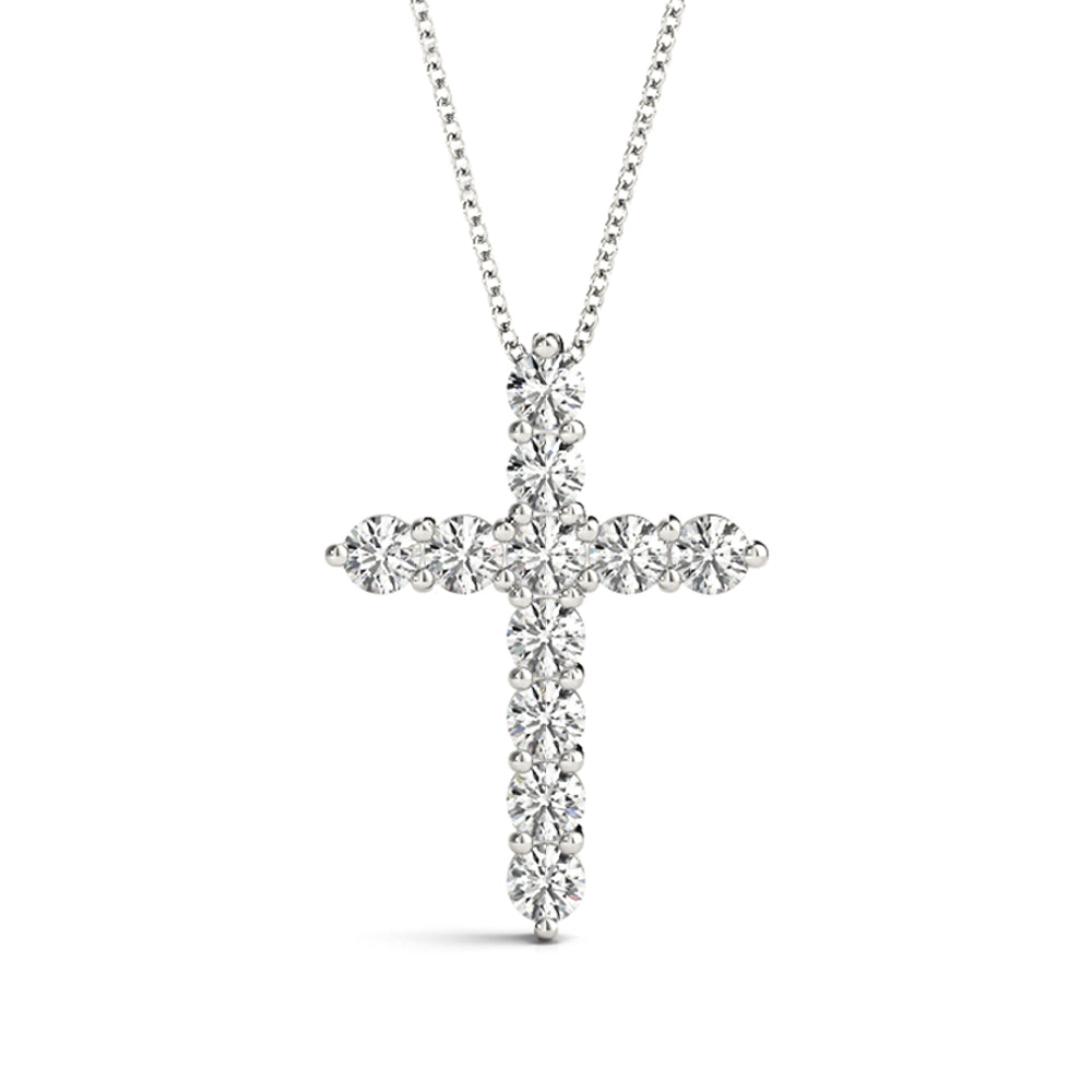 Lab Diamond Cross Necklace