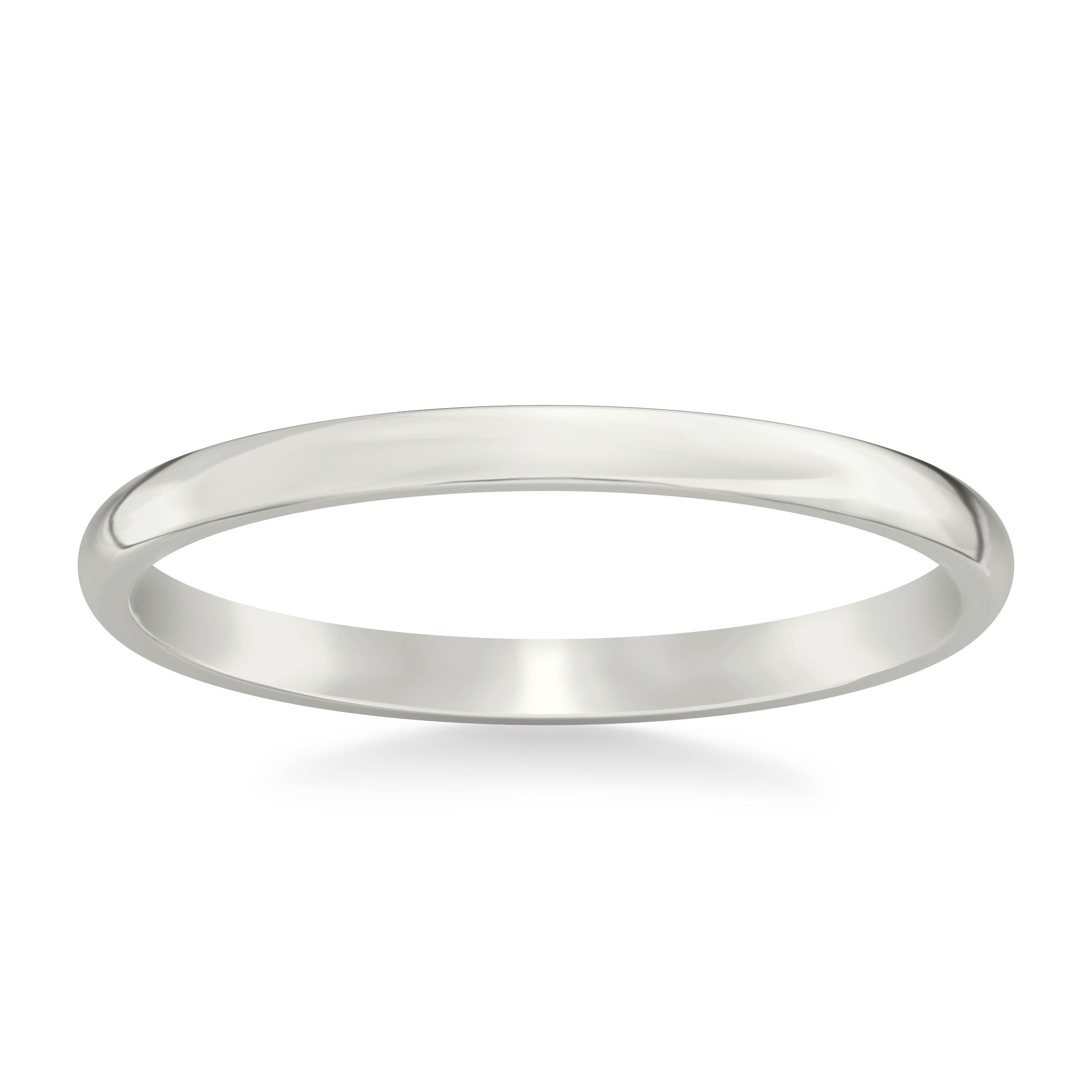 Low Dome Comfort Fit Polished Band (2mm)