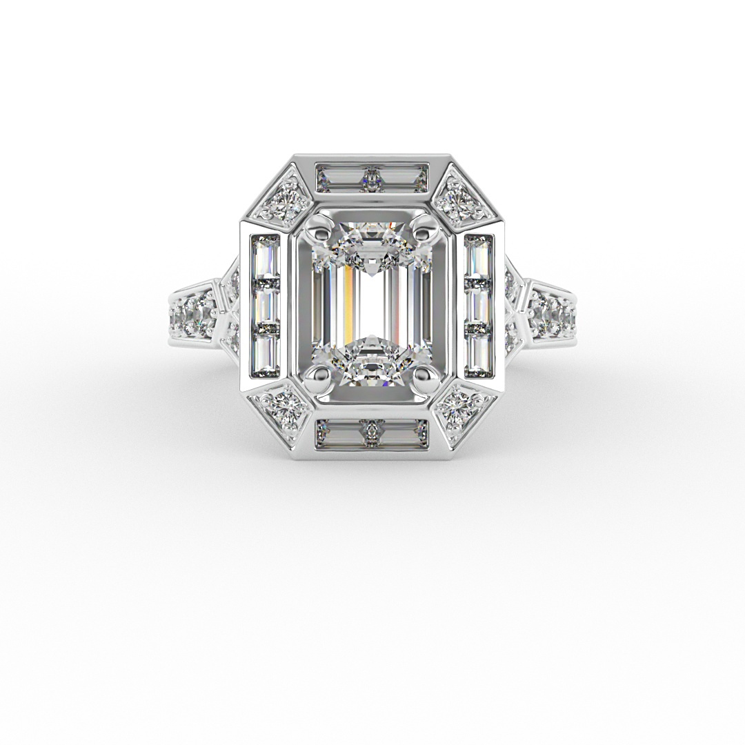 Elle Halo Engagement Ring