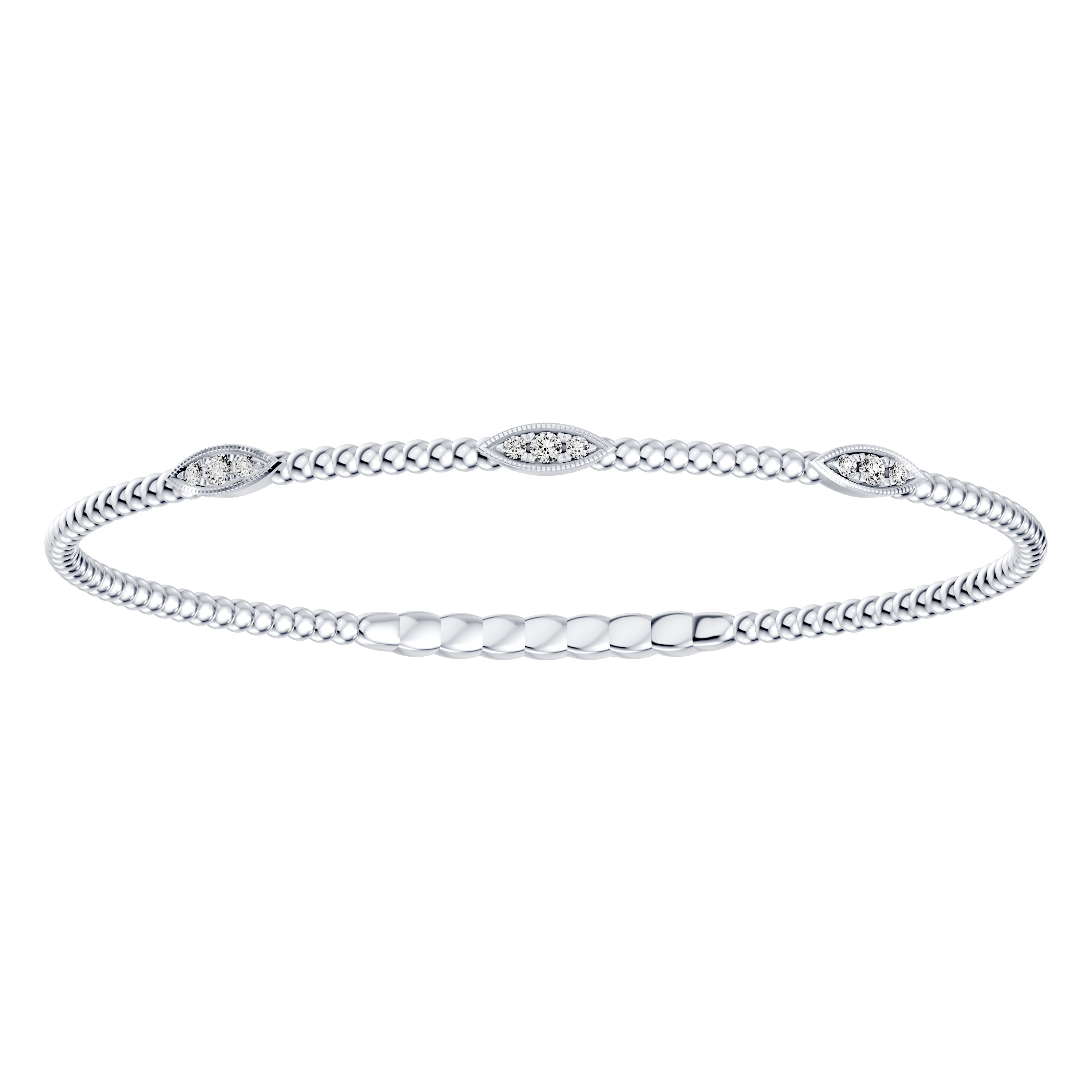 Velocity Active Flex Leaf Diamond Bracelet