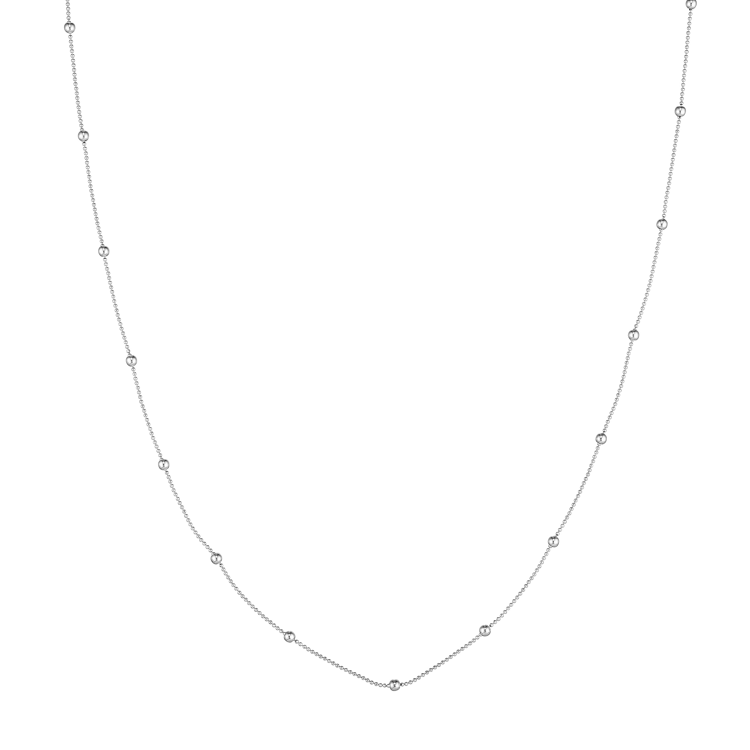 Mini Bead Station Gold Necklace