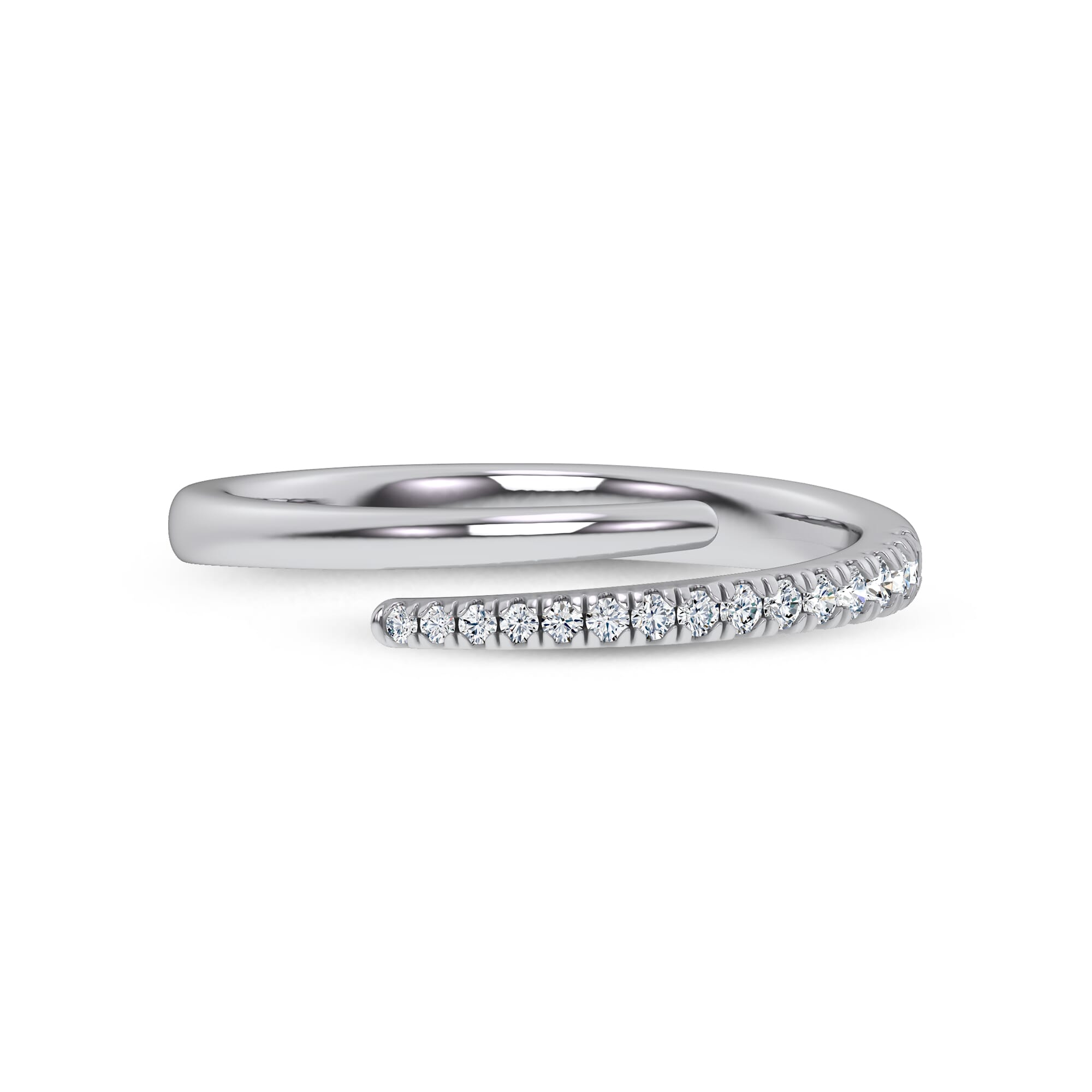 Whisper Wrap Pave Ring